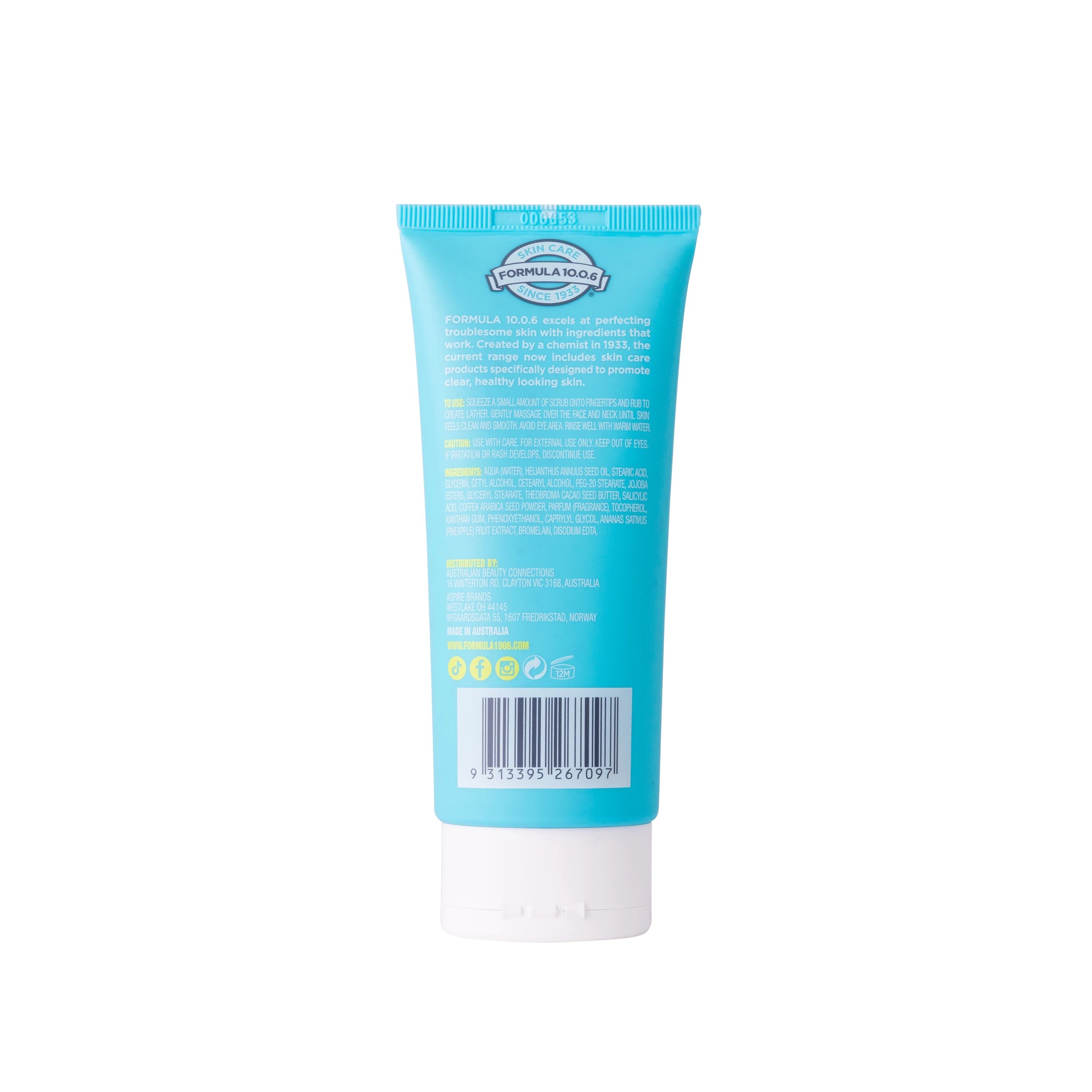 2 Formula 10.0.6 Fresh Start Anti-Blemish Exfoliator 100ml - Pineapple, Salicylic Acid and Ground Coffee Beans, 2 of 2