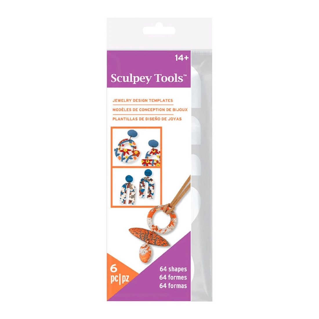 1 Sculpey Tools Jewellery Design Template, 1 of 1