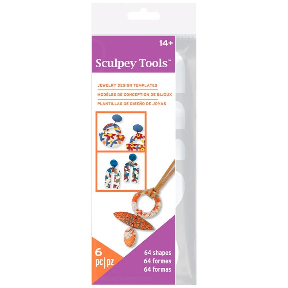 1 Sculpey Tools Jewellery Design Template, 1 of 1