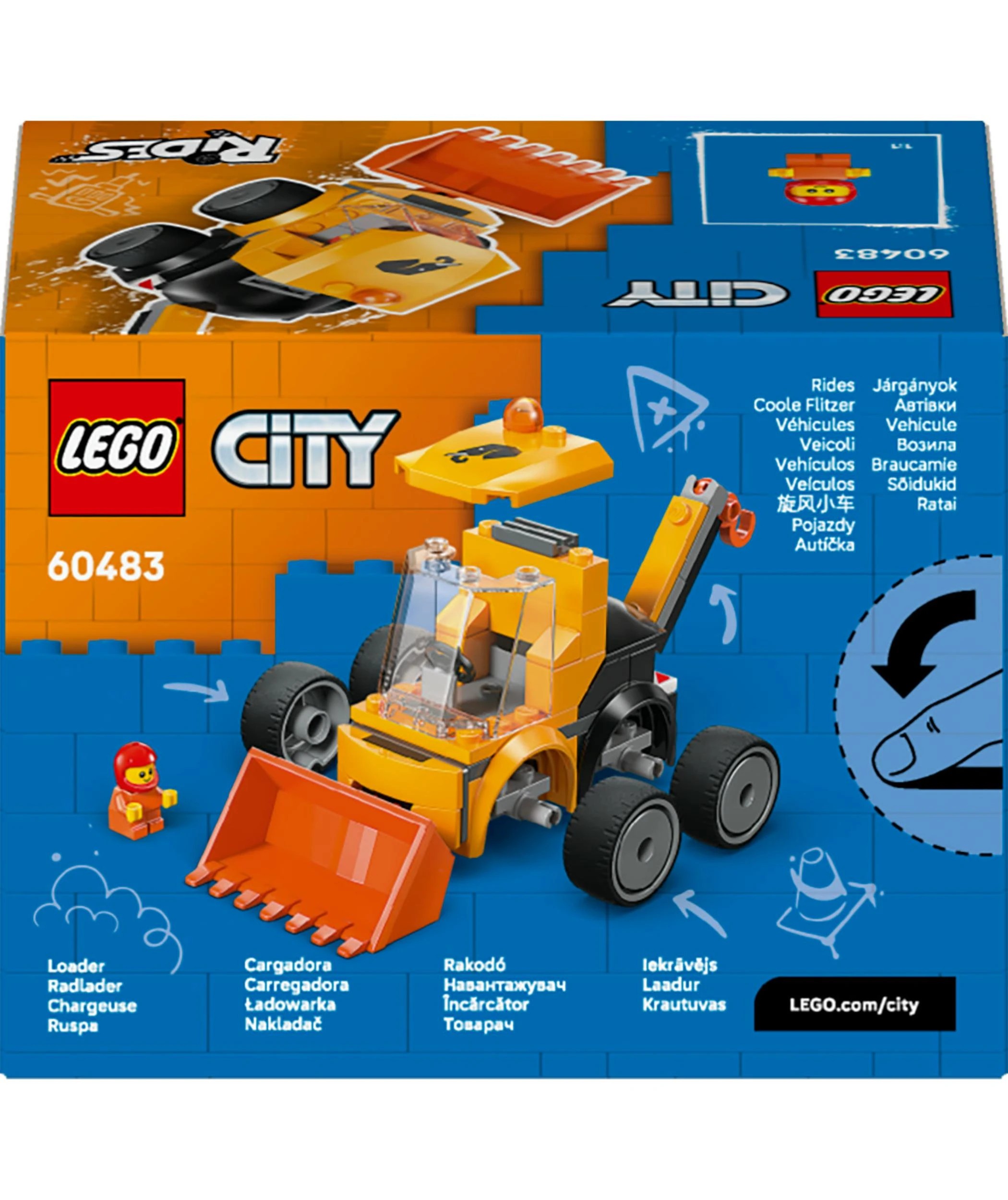 10 LEGO City Rides Construction Loader 60483, 10 of 10