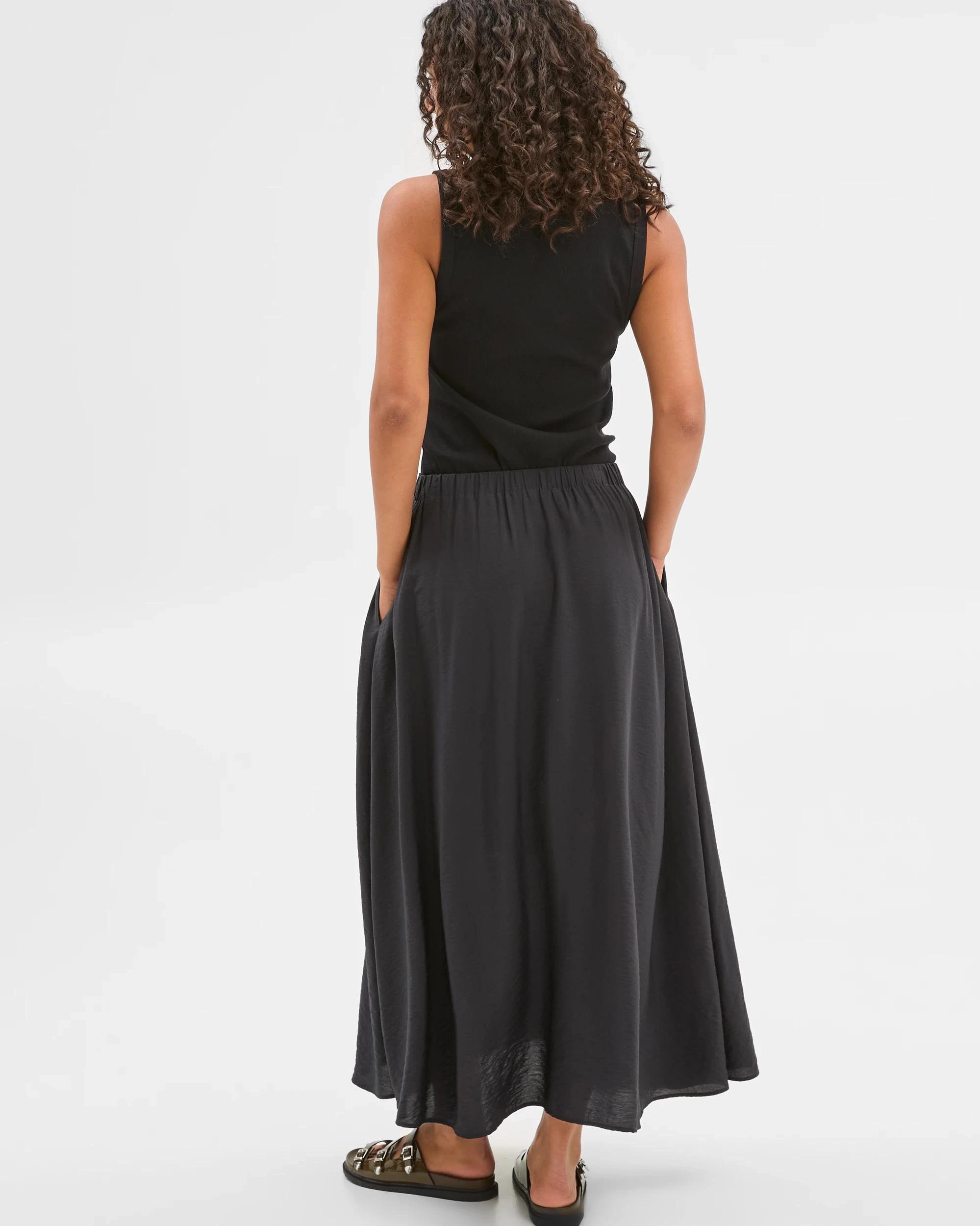 6 Target Pull On Maxi Skirt BLACK, 6 of 6