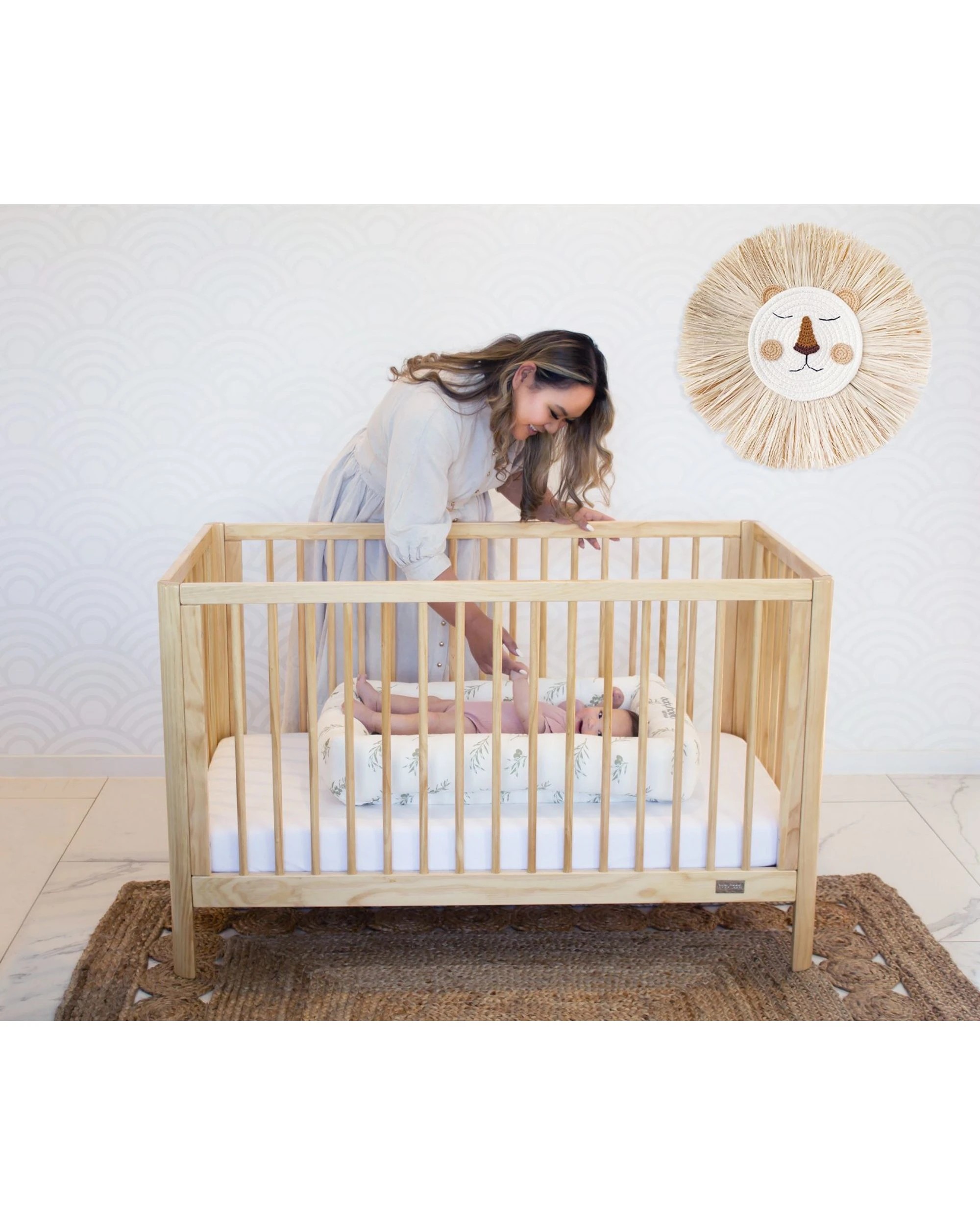 1 Babyhood Dune Cot - Natural, 1 of 5