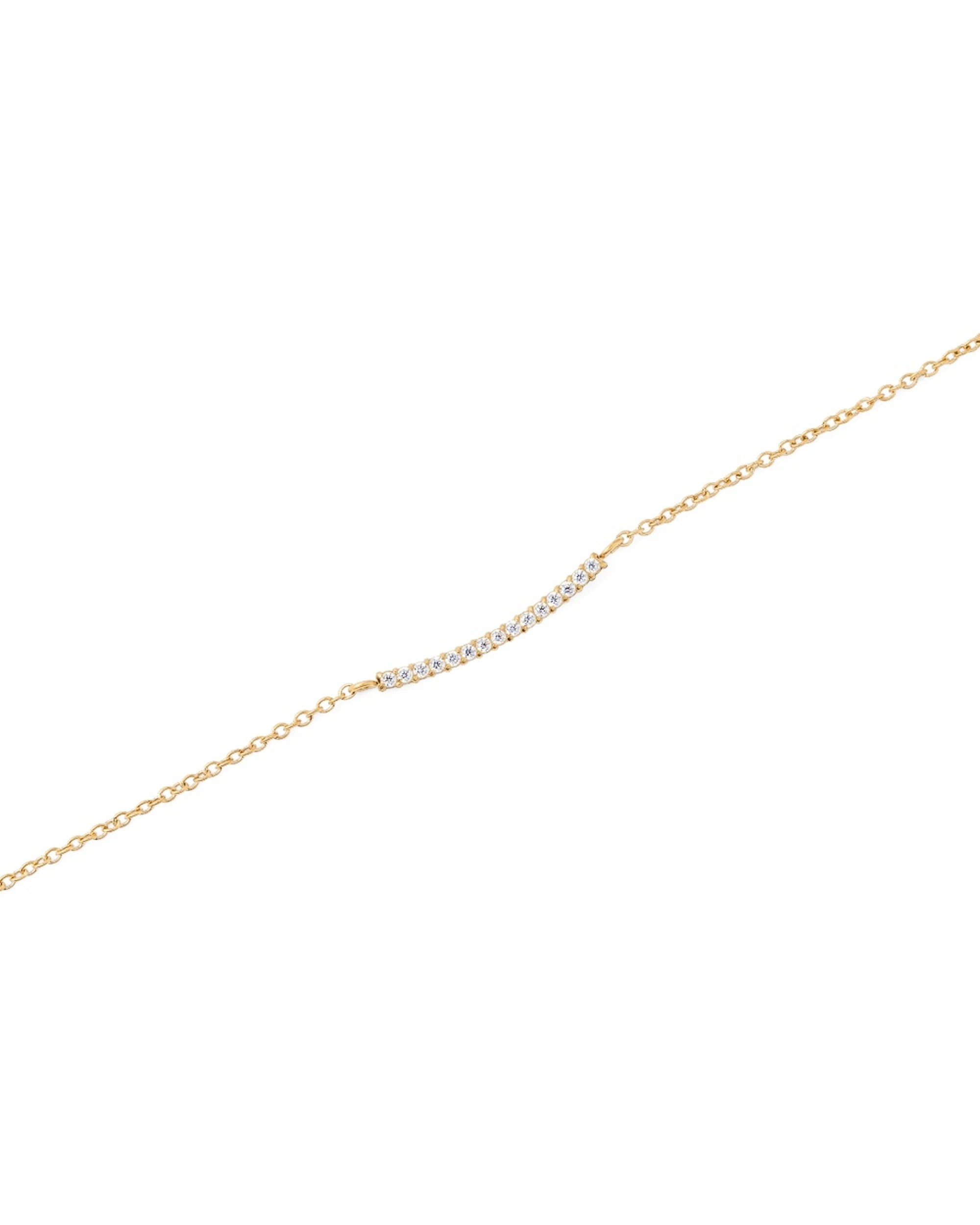 2 Daniel Wellington Mirelle Eternity Necklace Gold With White Stones 400-440mm Jewellery - Gold, 2 of 4
