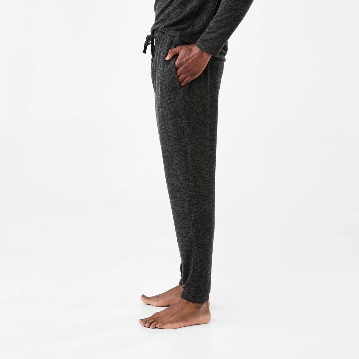 2 Brushed Slim Pants Blk Marle, 2 of 6