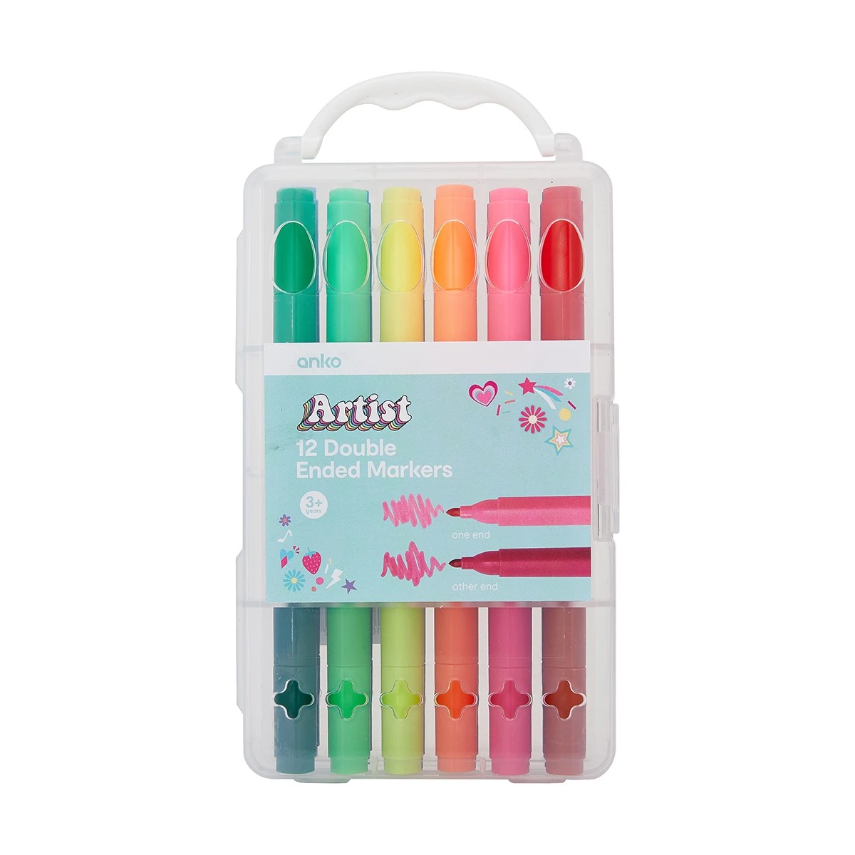 1 12 Double Ended Markers, 1 of 6
