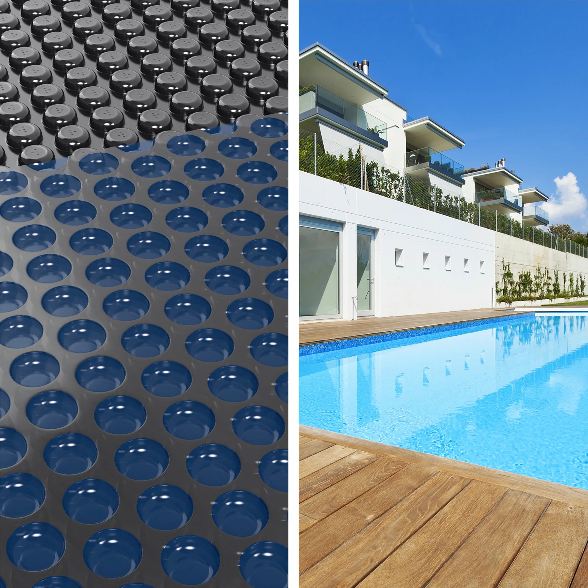 7 Aqua Buddy Pool Cover 500 Micron 9.5x5m w/ Roller 5.55m Swimming Pools Solar Blanket - Multi, 7 of 7