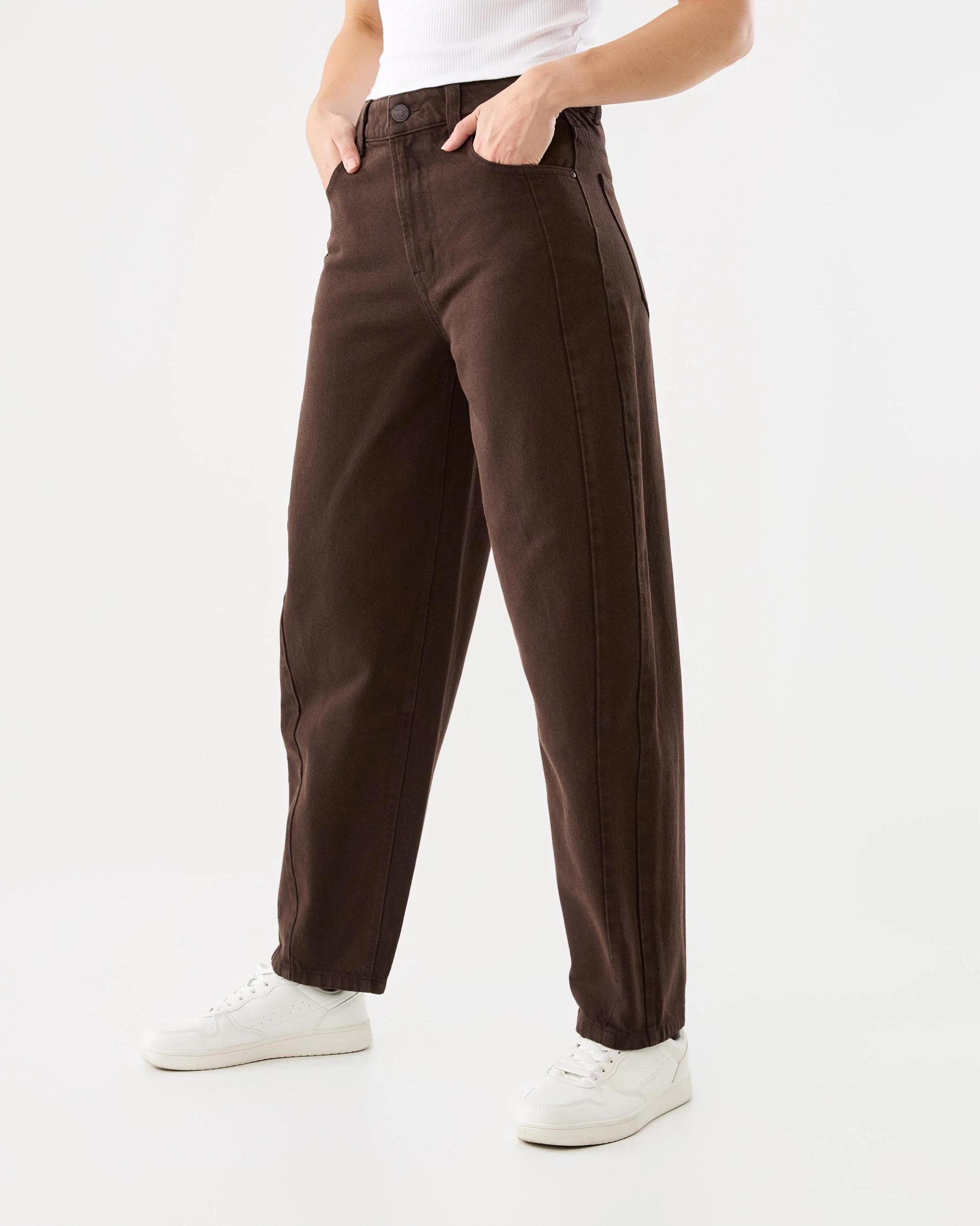 2 Barrel Leg Jeans Melt Brown, 2 of 8