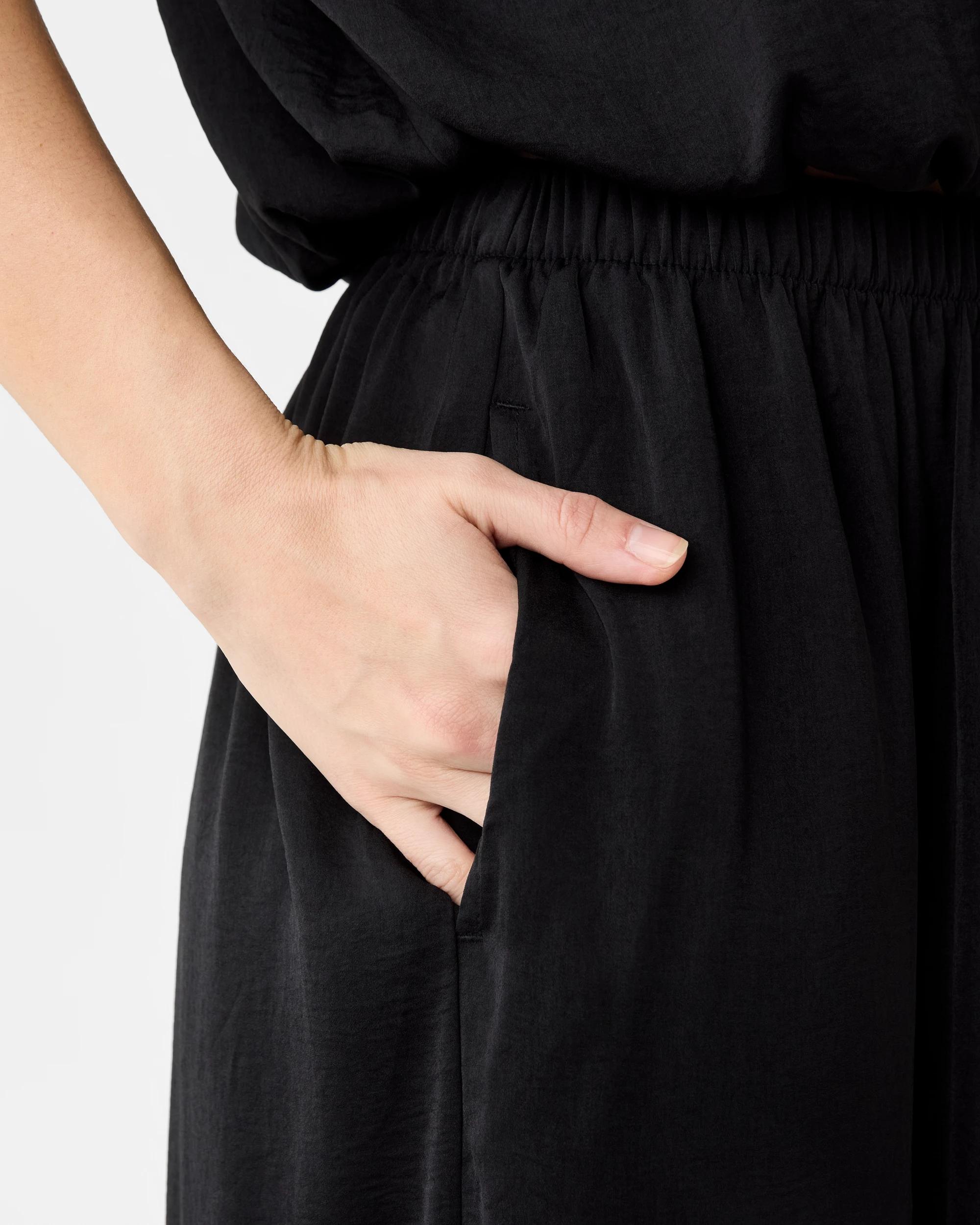 5 Satin Harem Pants Black, 5 of 6