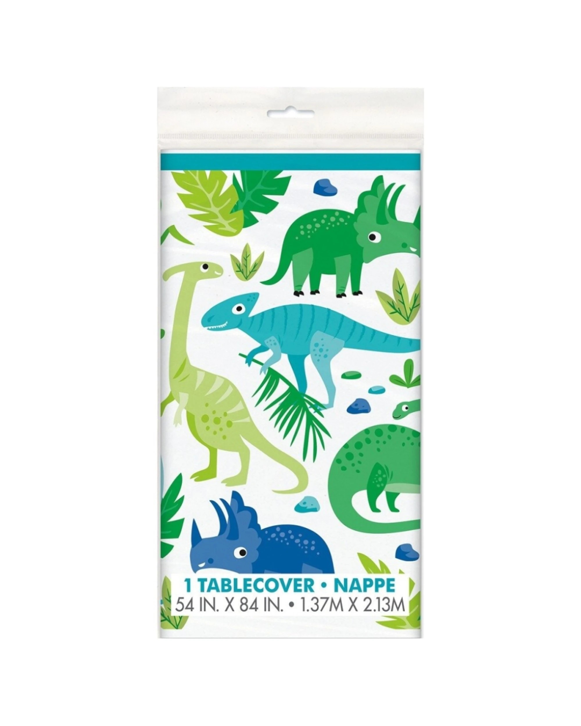 1 Meteor Party Rectangle Plastic Table Cover Tableware Dinosaur - Multi, 1 of 1