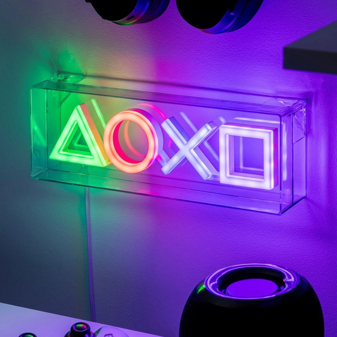 4 PlayStation - Controller Icons Neon LED Light - Multi, 4 of 4