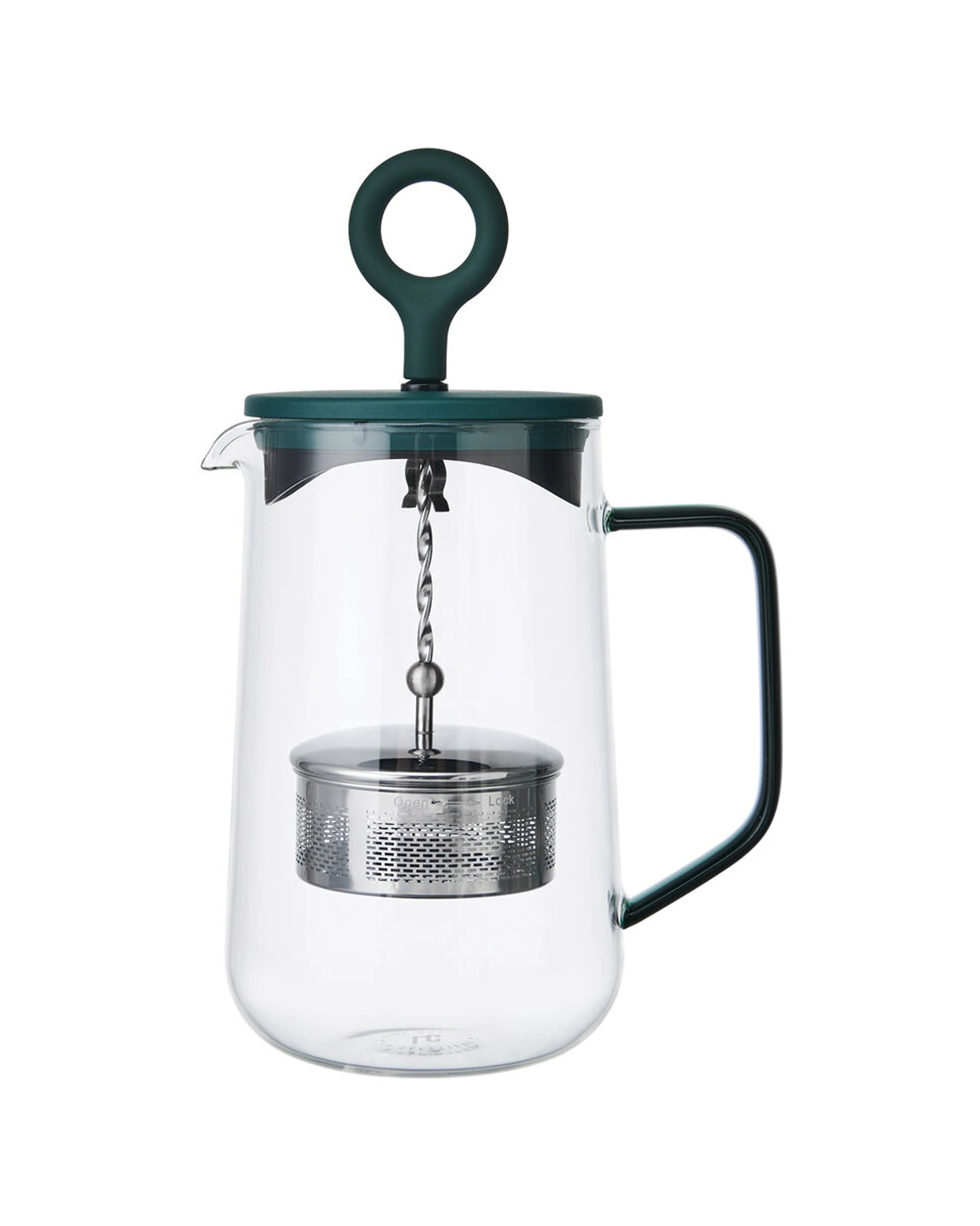 1 La Cafetiere Gyro Glass Spinning Infuser 1.25L Teapot - Green, 1 of 6