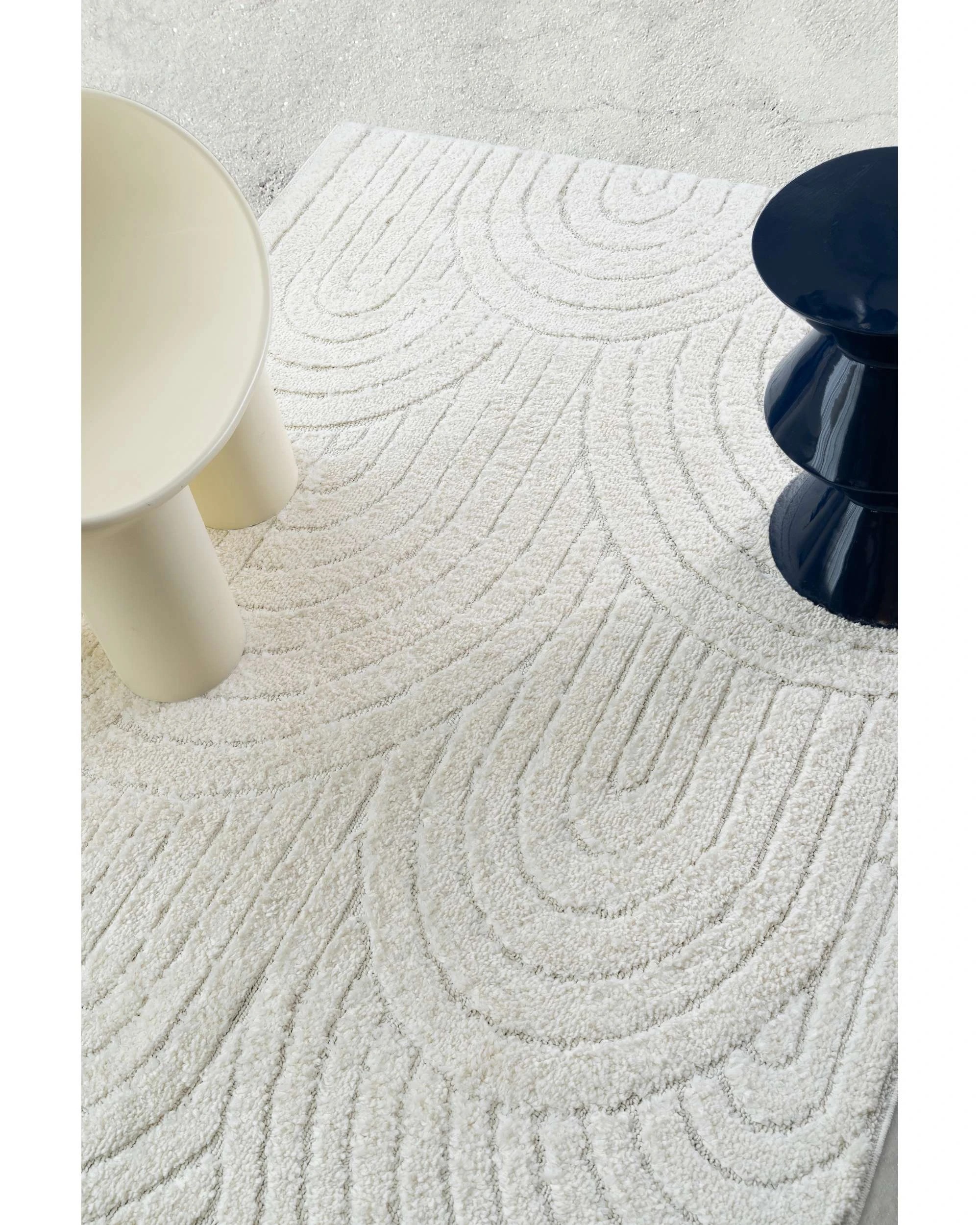 3 Loopsie Calvi Rainbow Rug-230cm x 160cm - White, 3 of 9