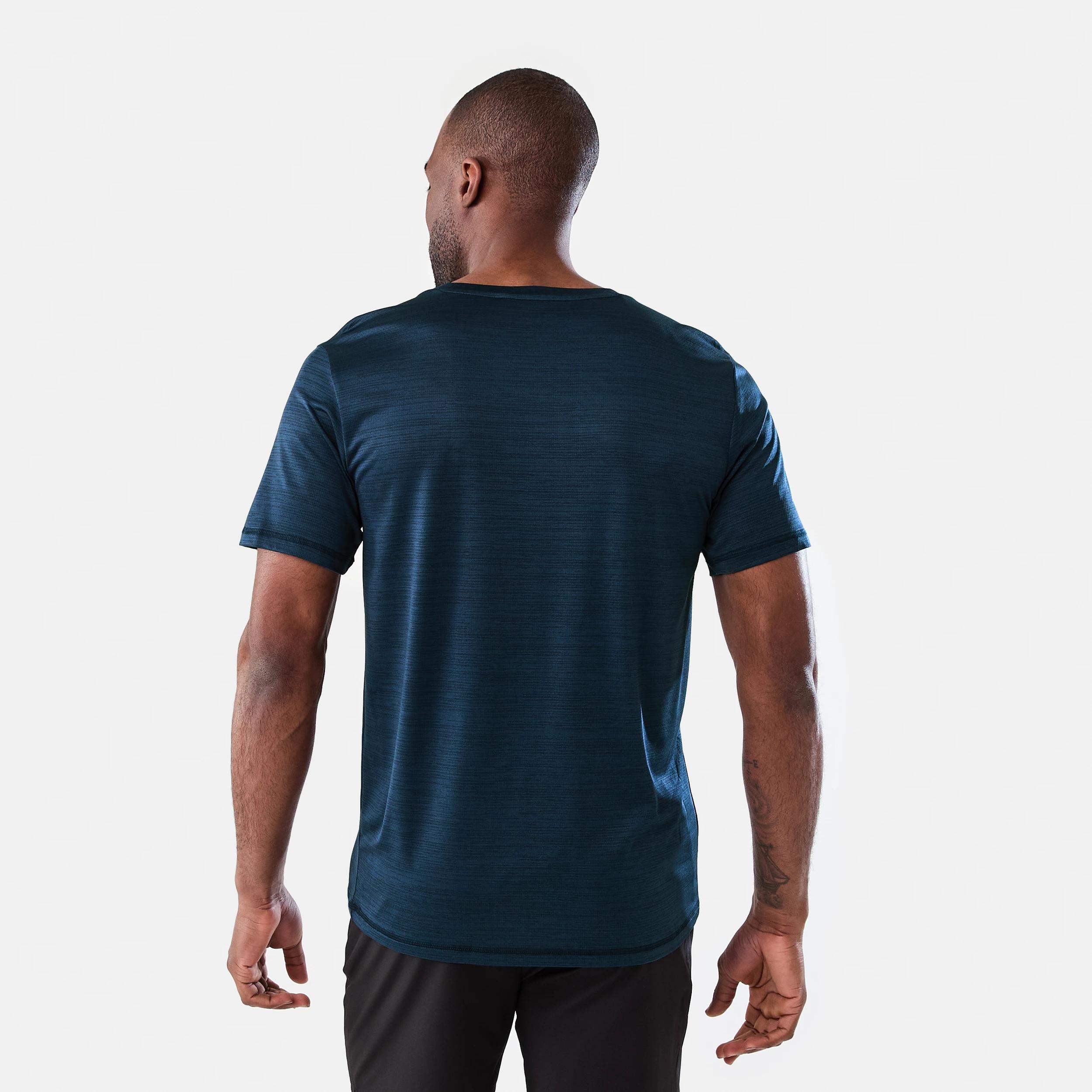 3 Active Mens Crew Neck Cationic T-shirt NAVY BLACK ACT CREW CATIONIC TEE, 3 of 6