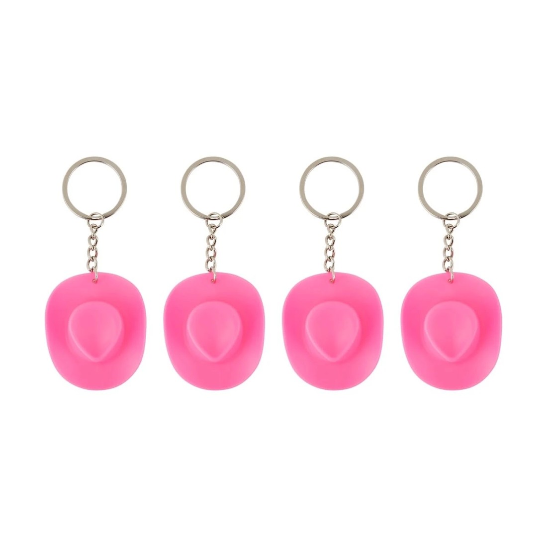 1 4 Piece Cowgirl Hat Keyrings, 1 of 4