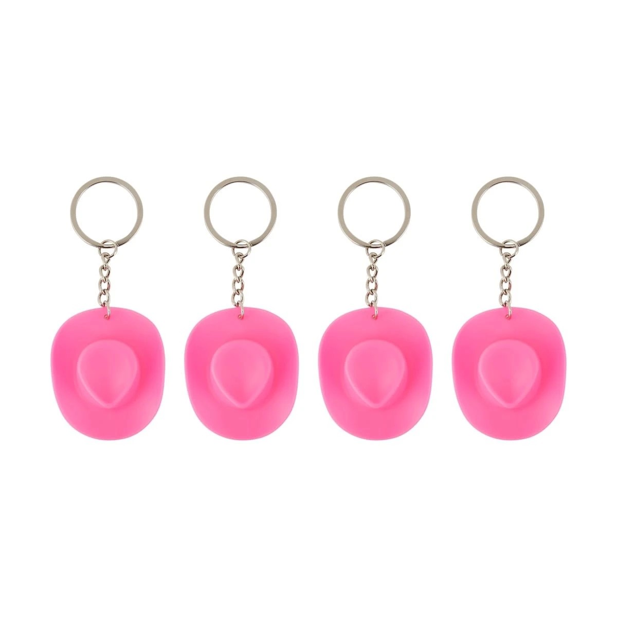 1 4 Piece Cowgirl Hat Keyrings, 1 of 4