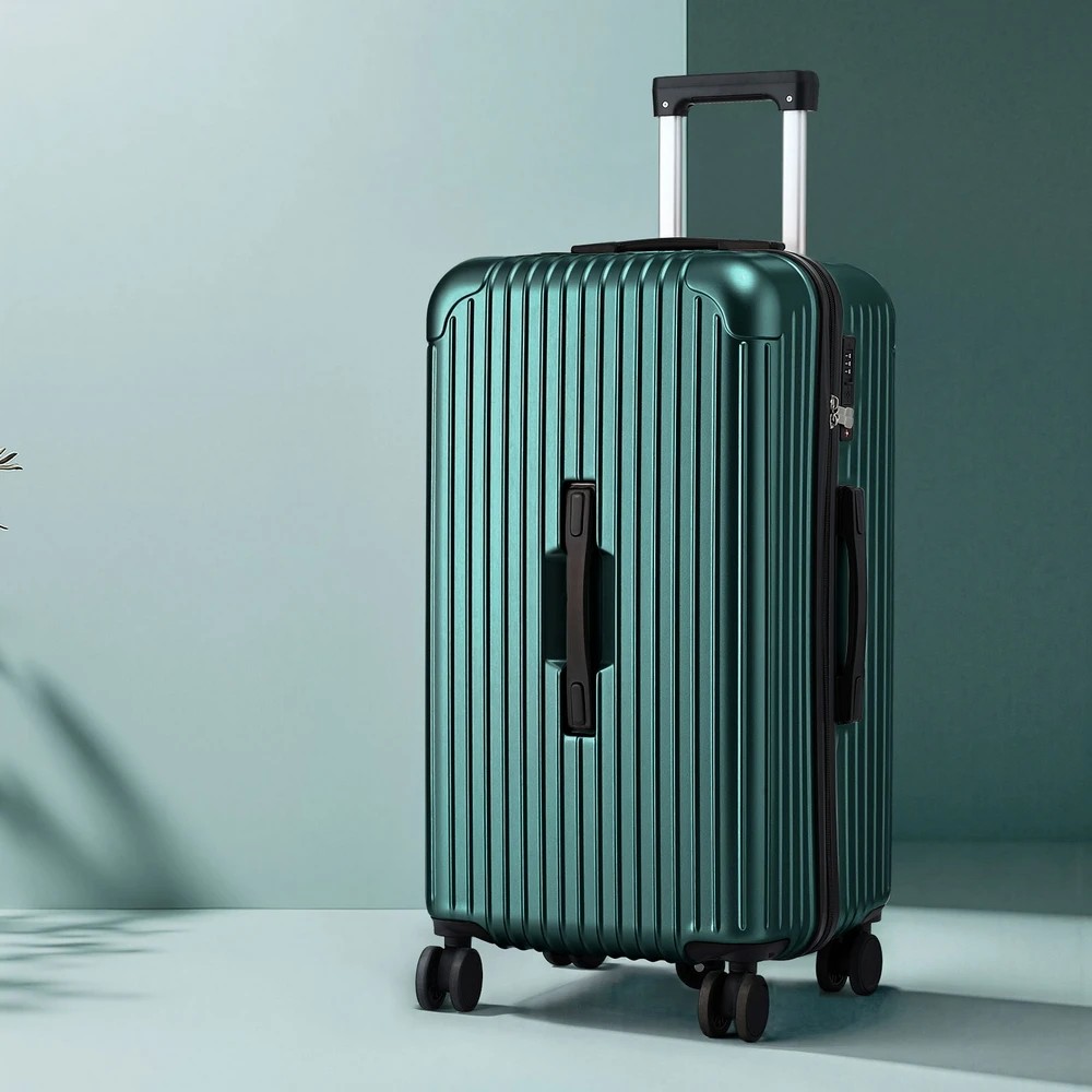 9 Wanderlite 28" Trunk Luggage Suitcase Travel 5 Wheels Type-C Port TSA - Green, 9 of 9