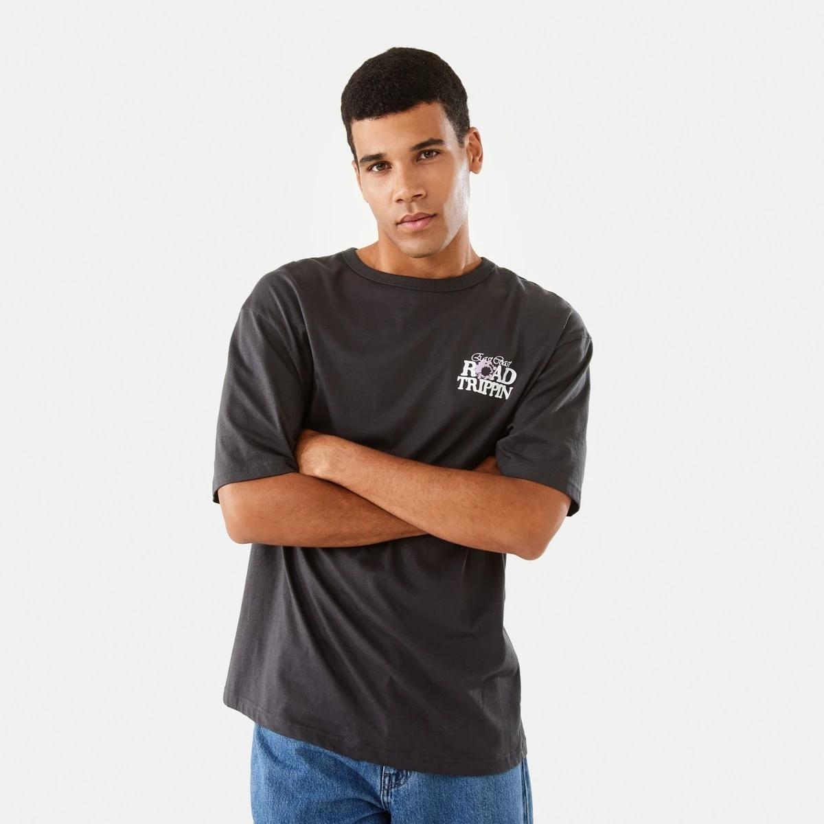 1 Oversized Graphic T-shirt Blk Oyster, 1 of 9