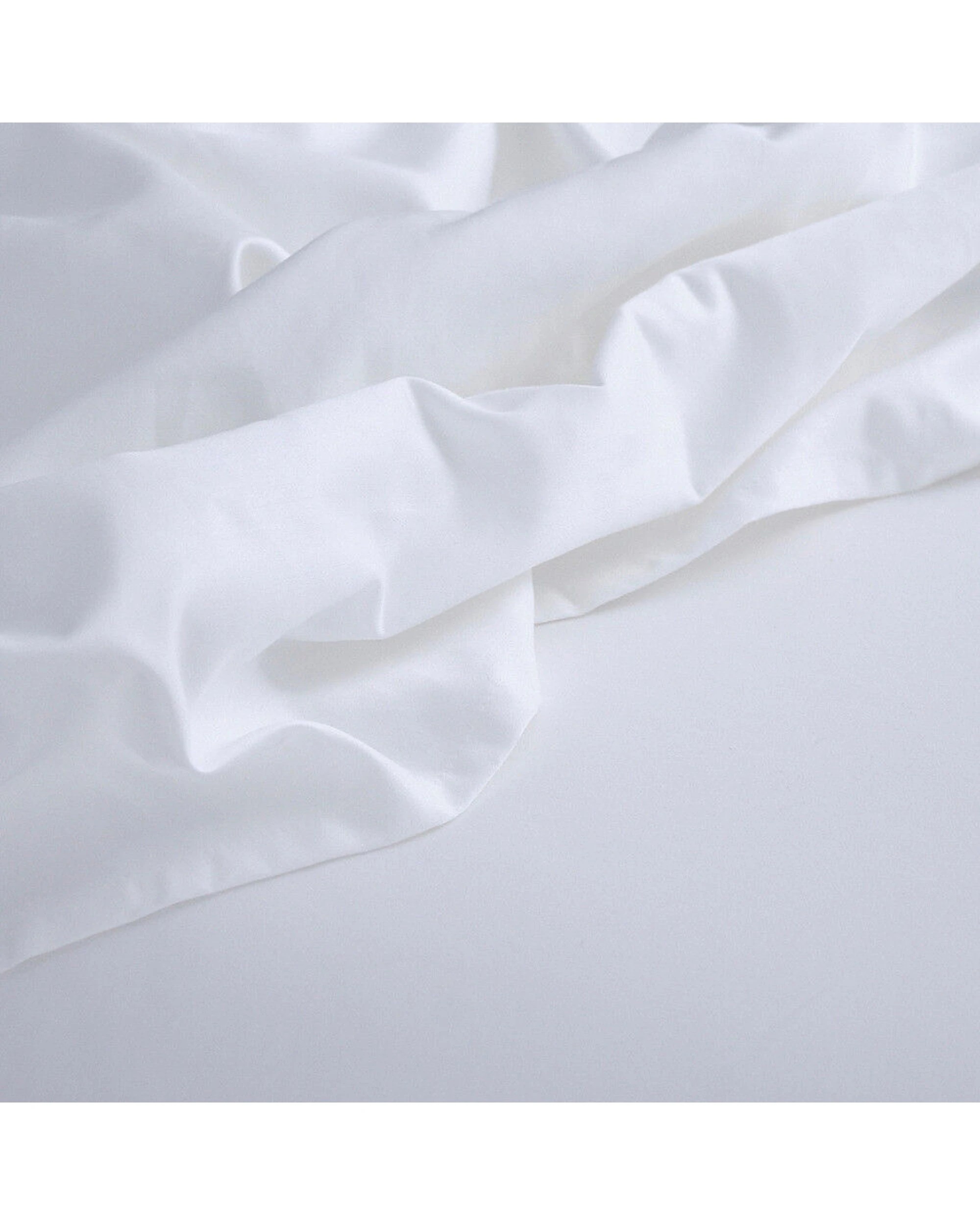 2 Canningvale Mille 1000TC Long Staple Cotton Bed Sheet Pillowcase Set - Queen Bed - White, 2 of 5