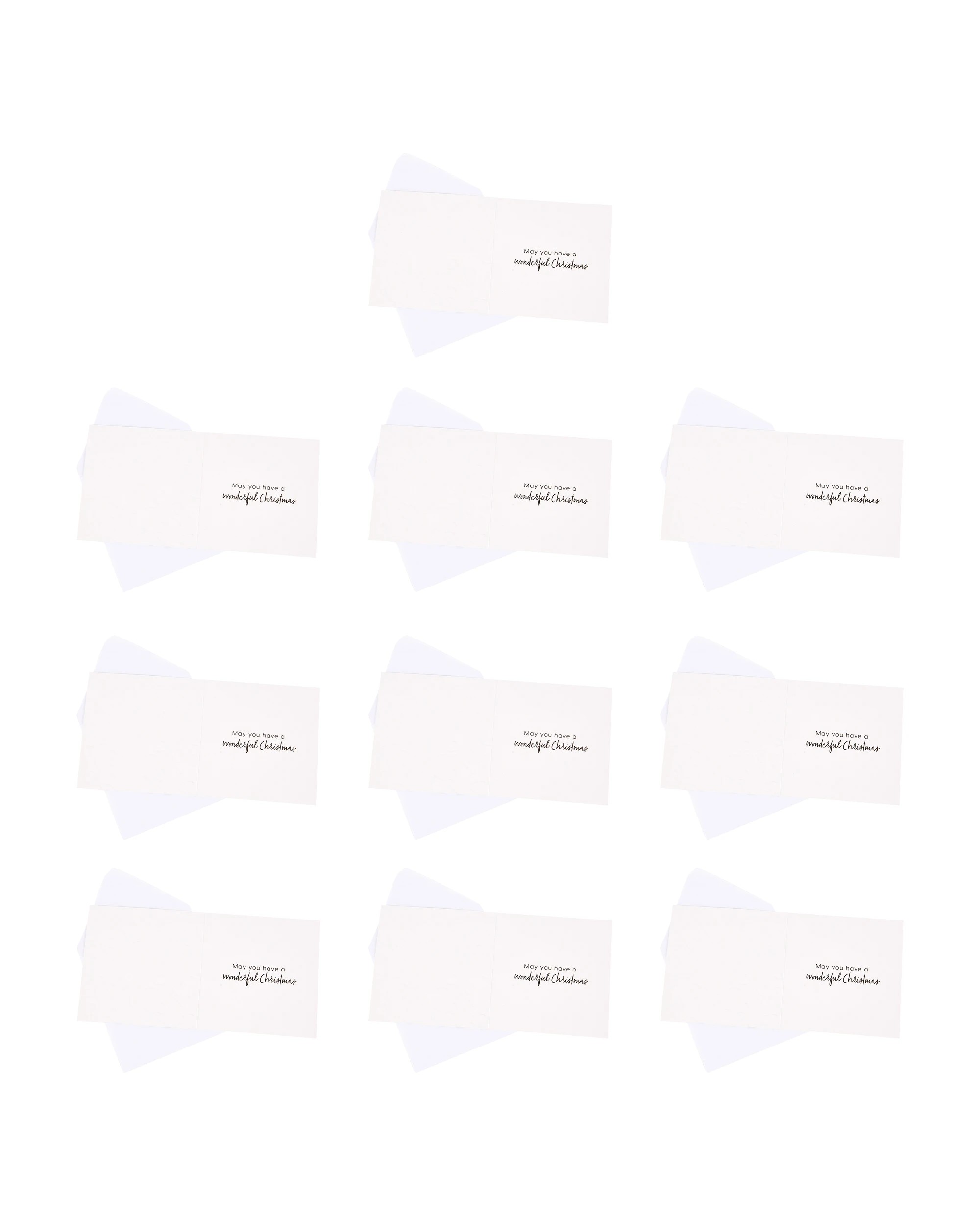2 10 Pack Bows Square Christmas Cards, 2 of 5