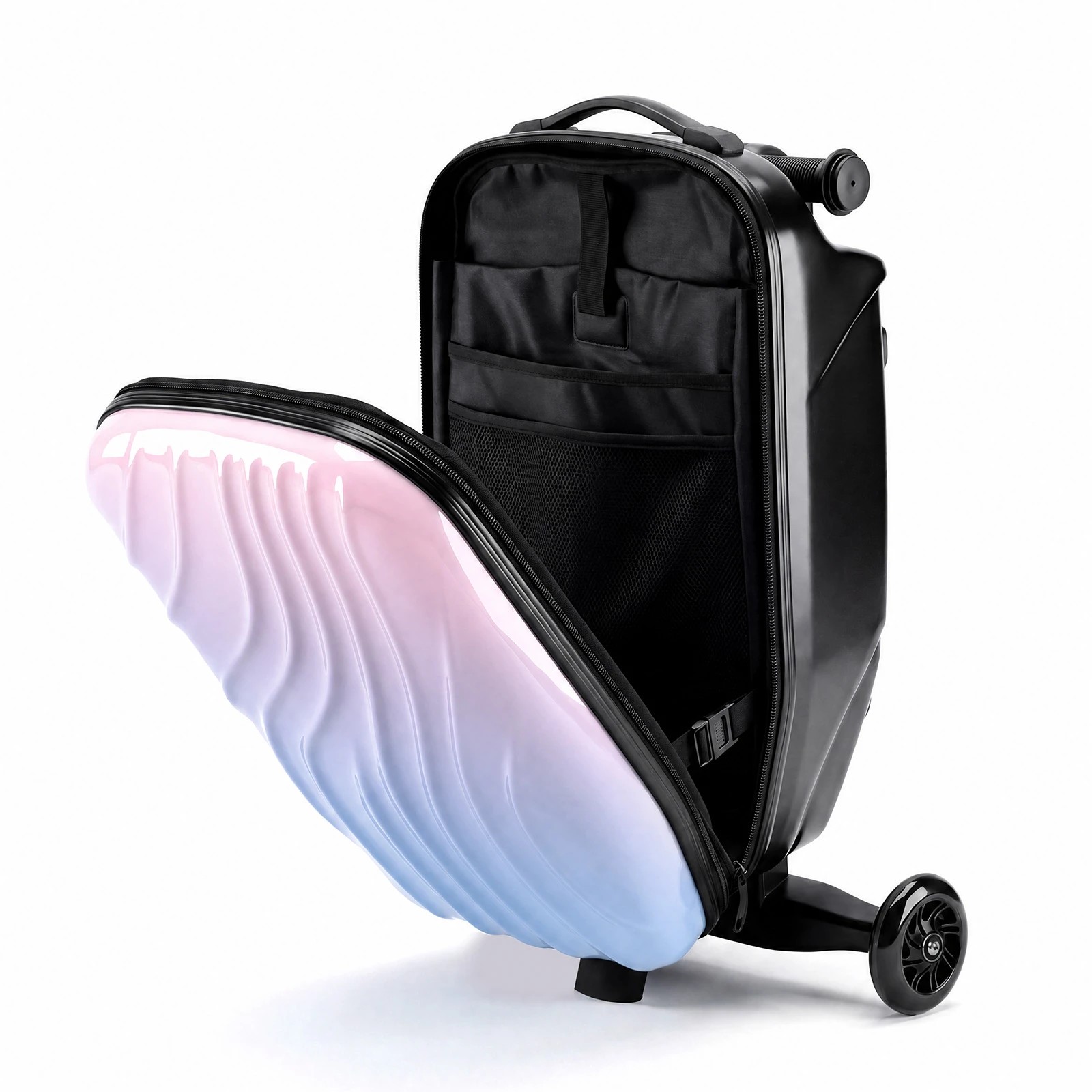 6 Advwin 4-in-1 Kids Scooter Suitcase Ride-On Luggage Carry-On Hardshell Travel Suitcase, 6 of 9