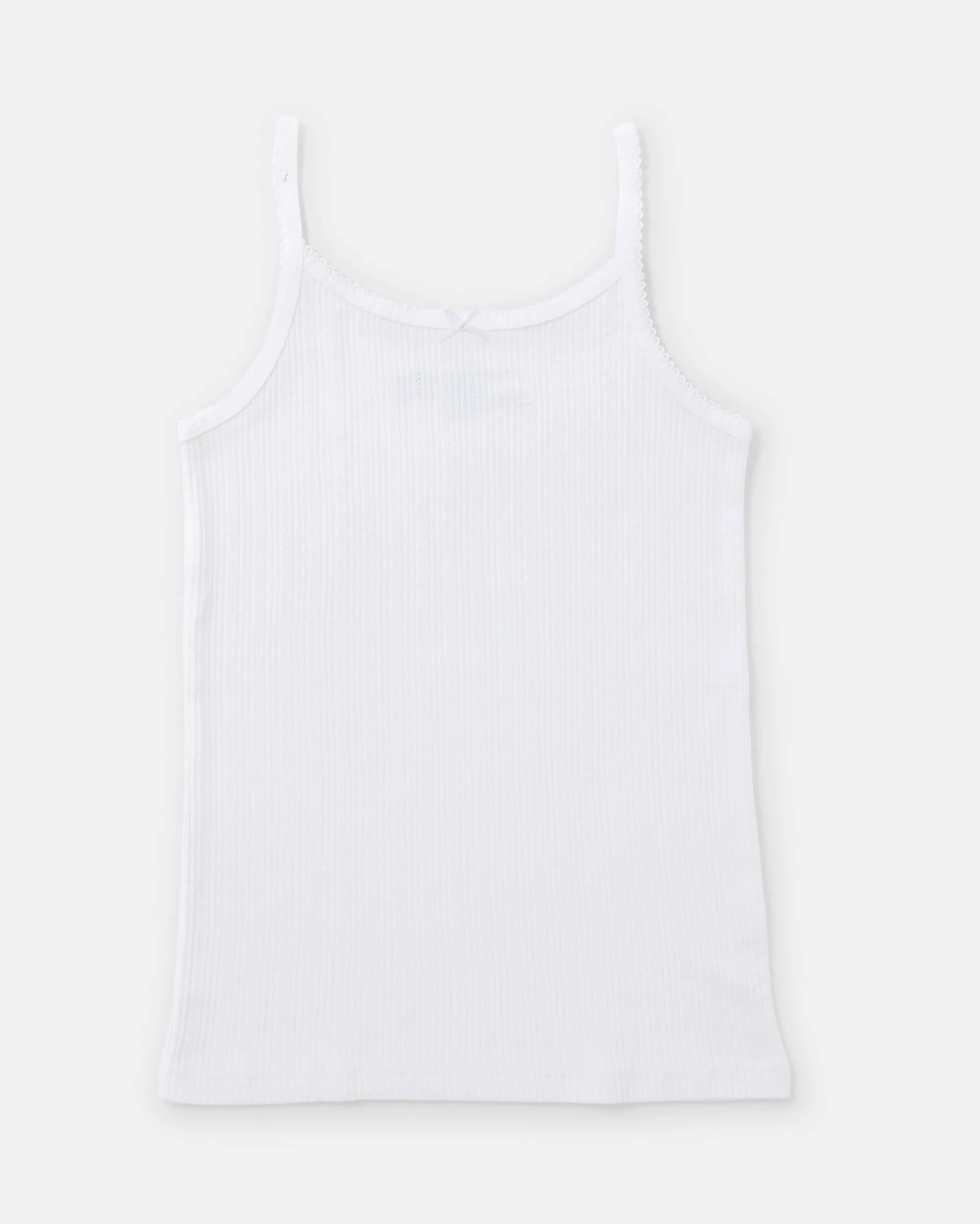 5 3 Pack Pointelle Singlets Pnk Singlt, 5 of 6