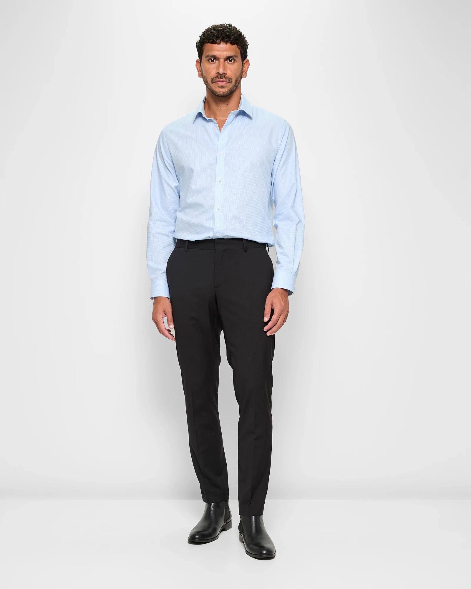 2 Long Sleeve Micro Gingham Shirt - Preview MICRO GINGHAM, 2 of 5
