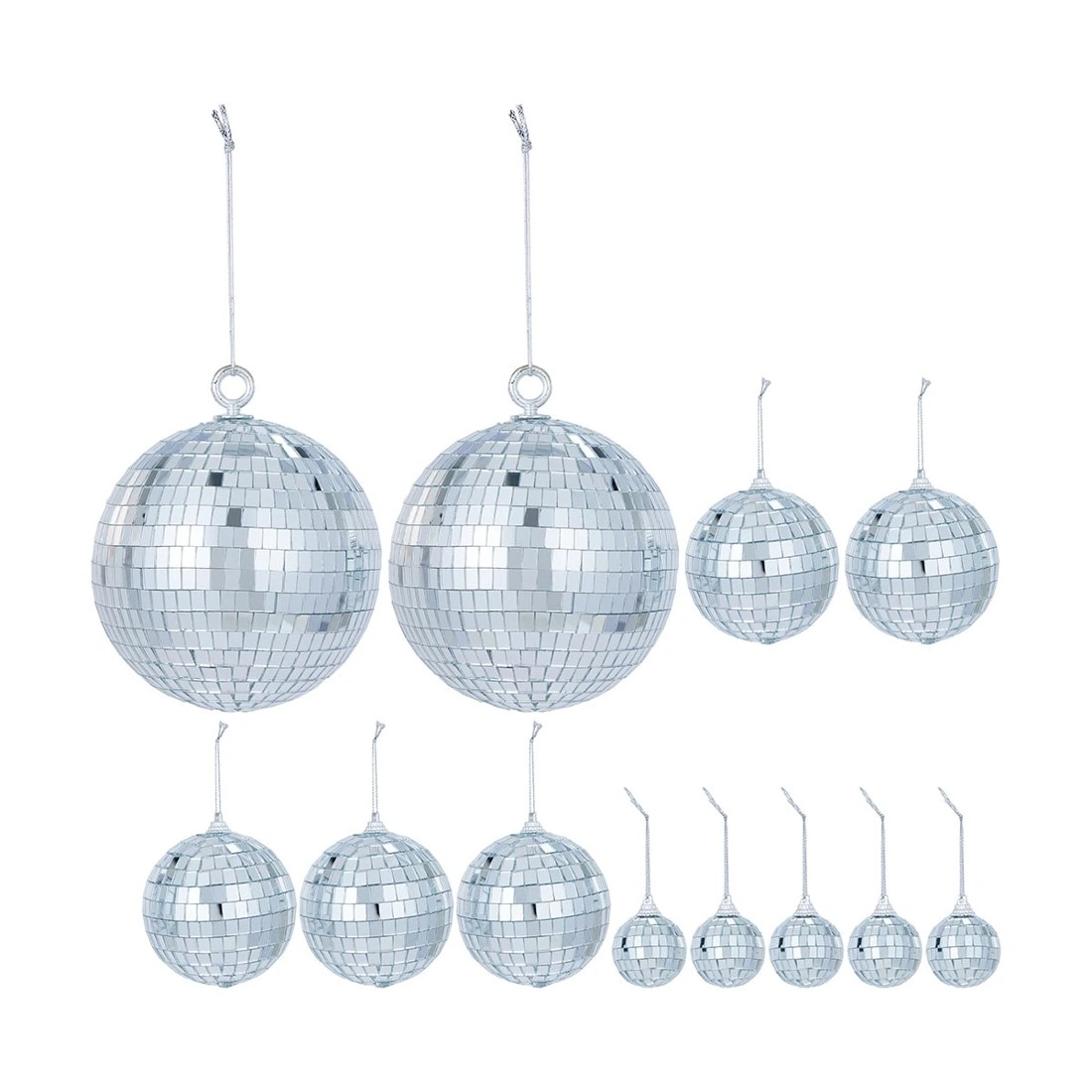3 12 Piece Disco Ball Decoration Pack, 3 of 8