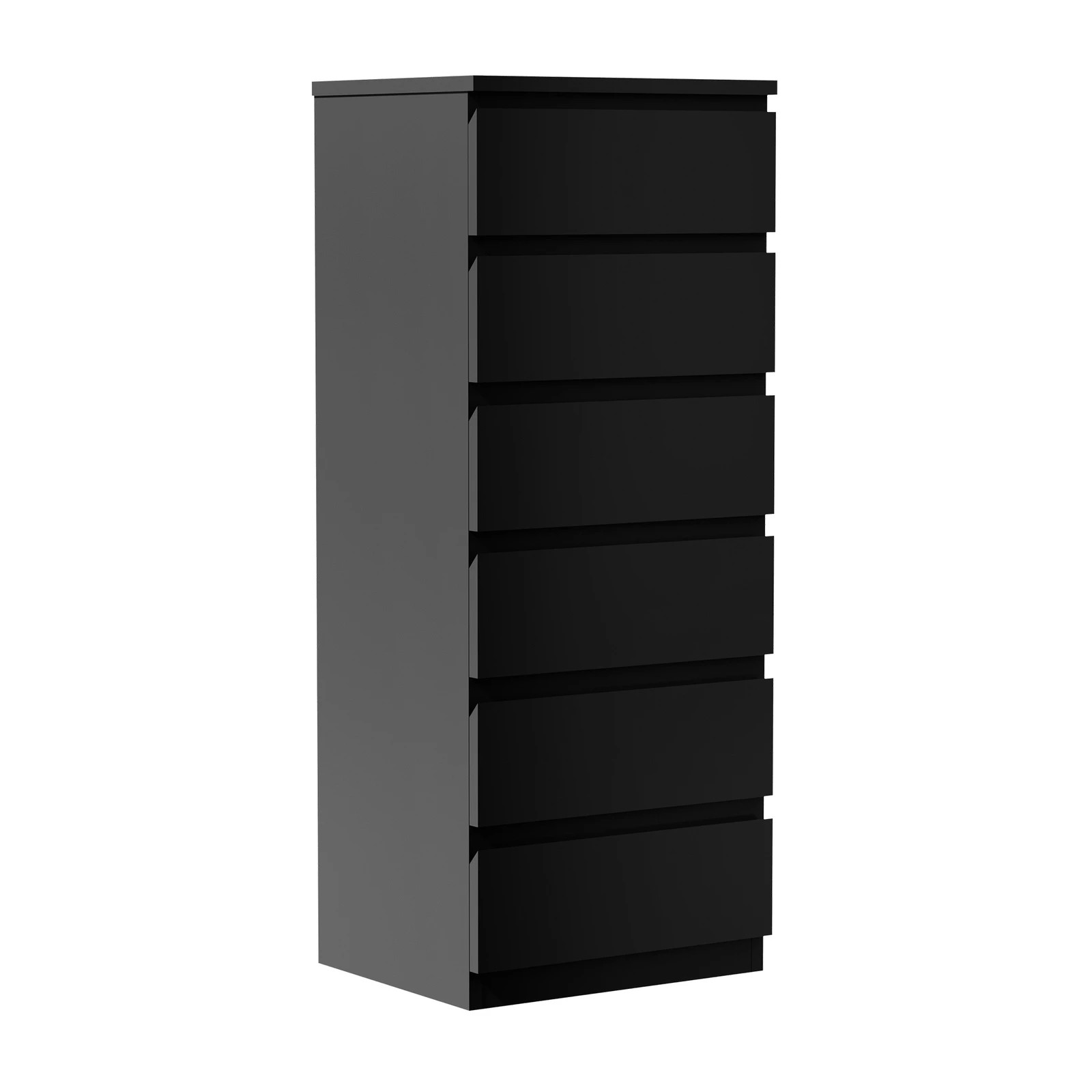 7 Oikiture 6 Chest Of Drawers Tallboy Dresser Table Storage Cabinet
 - Black, 7 of 10