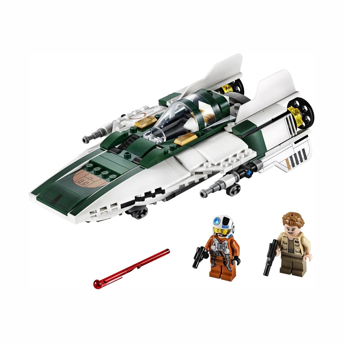 2 LEGO Star Wars Episode IX Resistance A-Wing Starfighter 75248, 2 of 7