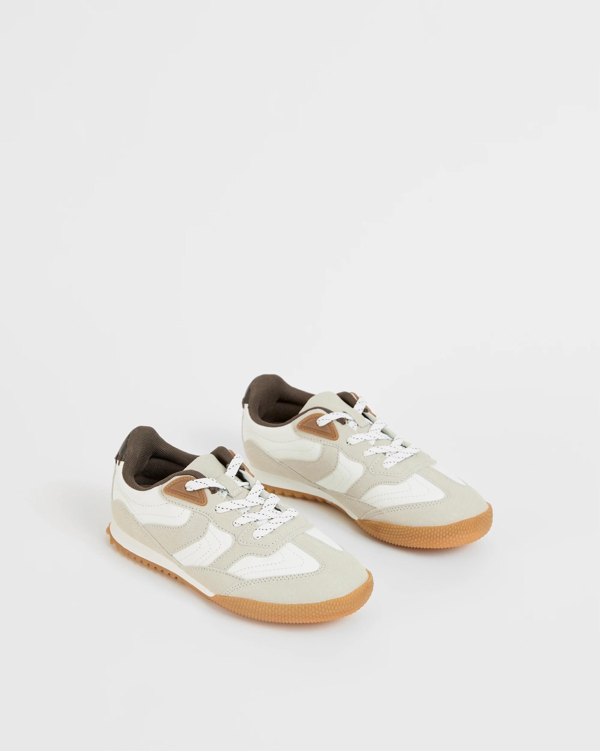 2 Target Youth Folded Tongue Sneakers WHITE, 2 of 3