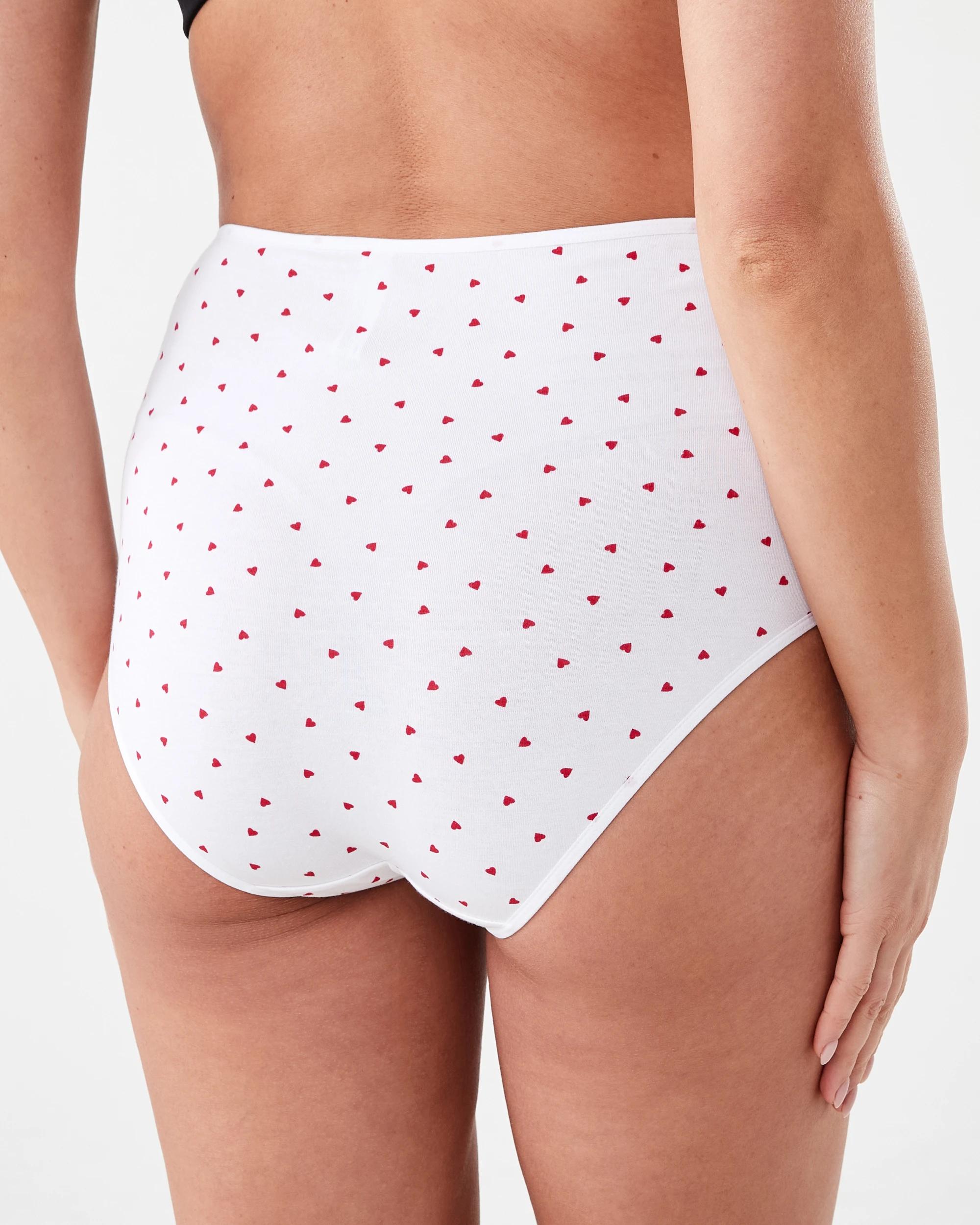 9 5 Pack Cotton Stretch Full Briefs Mini Heart, 9 of 10