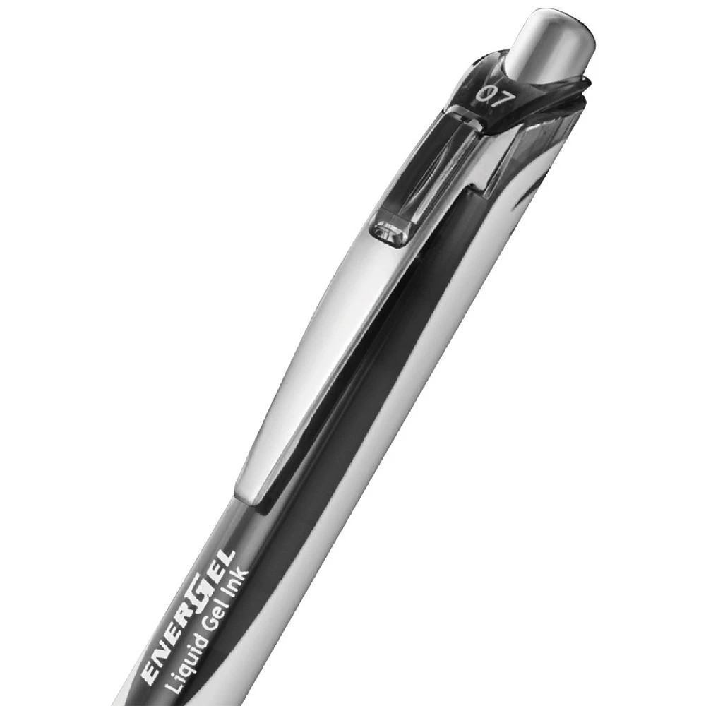 4 Pentel Energel BL77 Retractable Gel Pen Black 4 Pack, 4 of 5