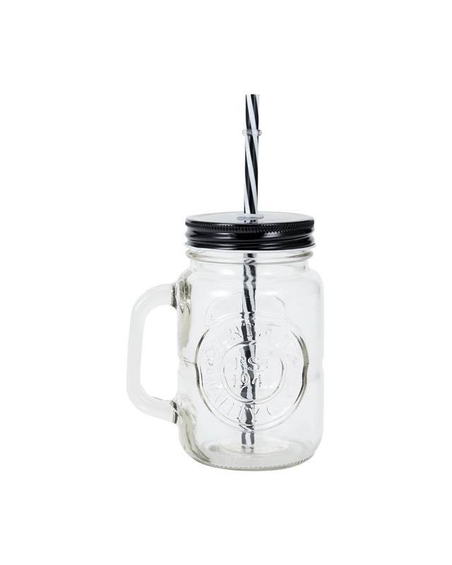 Badge Drink Jar and S