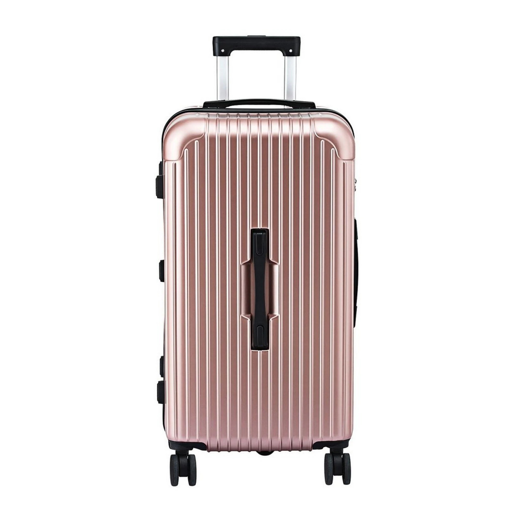 2 Wanderlite 28" Trunk Luggage Suitcase Travel 5 Wheels Type-C Port TSA Rose - Orange, 2 of 8