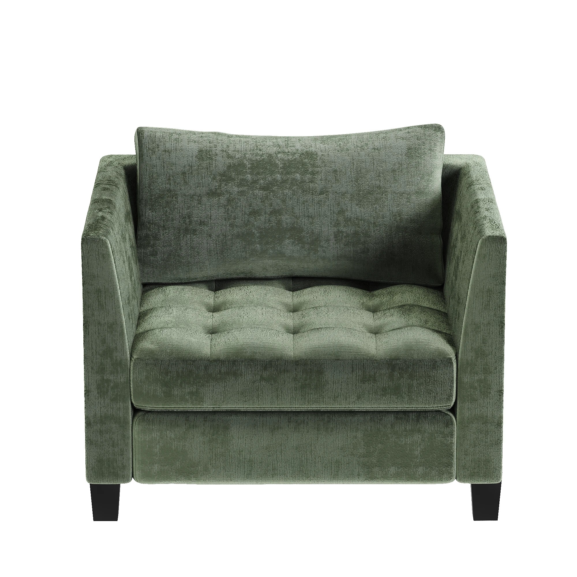 1 Advwin 1 Seater Sofa Chenille Fabric Armchair Couch Modern Comfy Lounge, 1 of 5