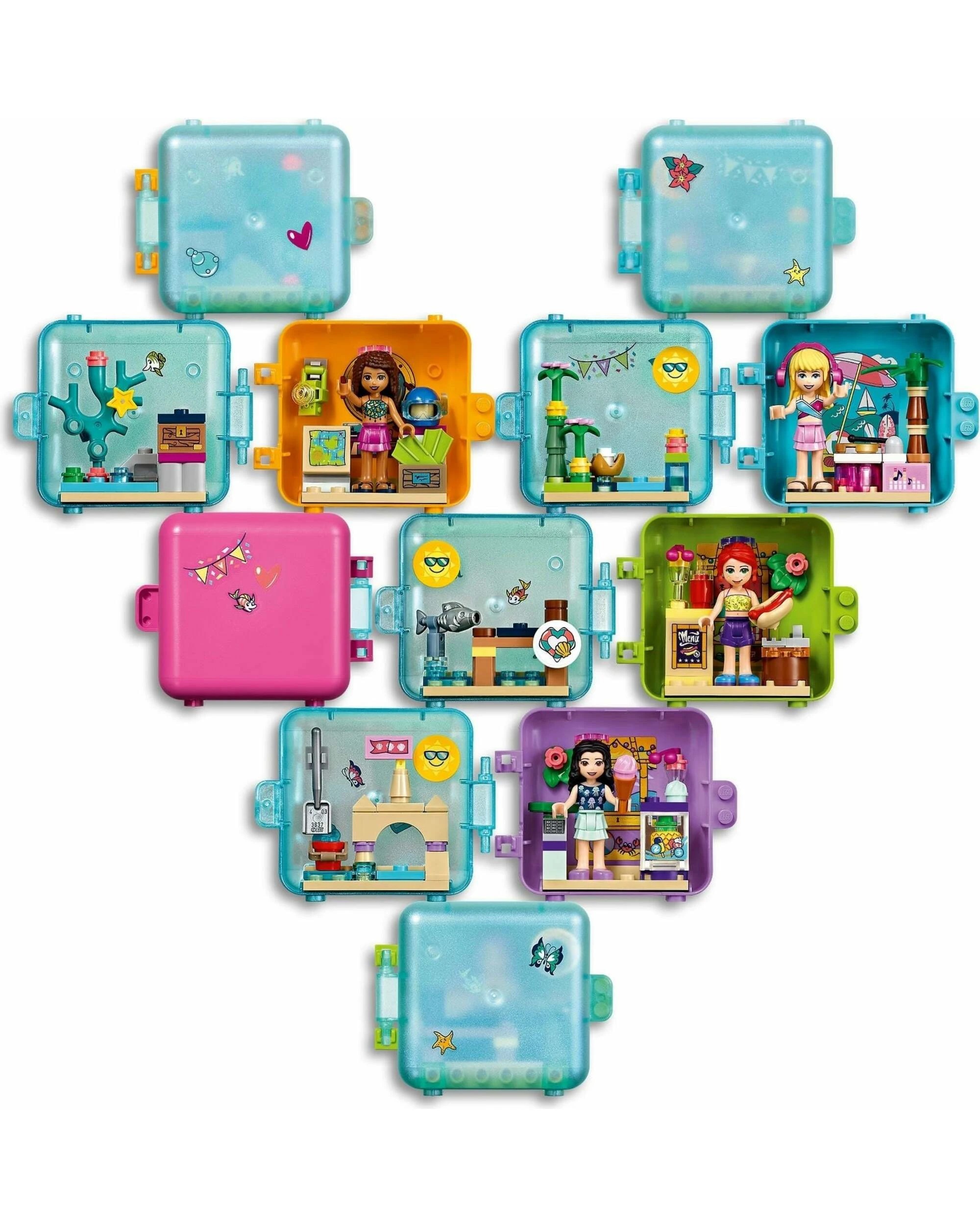 3 LEGO 41412 Olivia's Summer Play Cube: Beach Fun Travel Toy, 3 of 5
