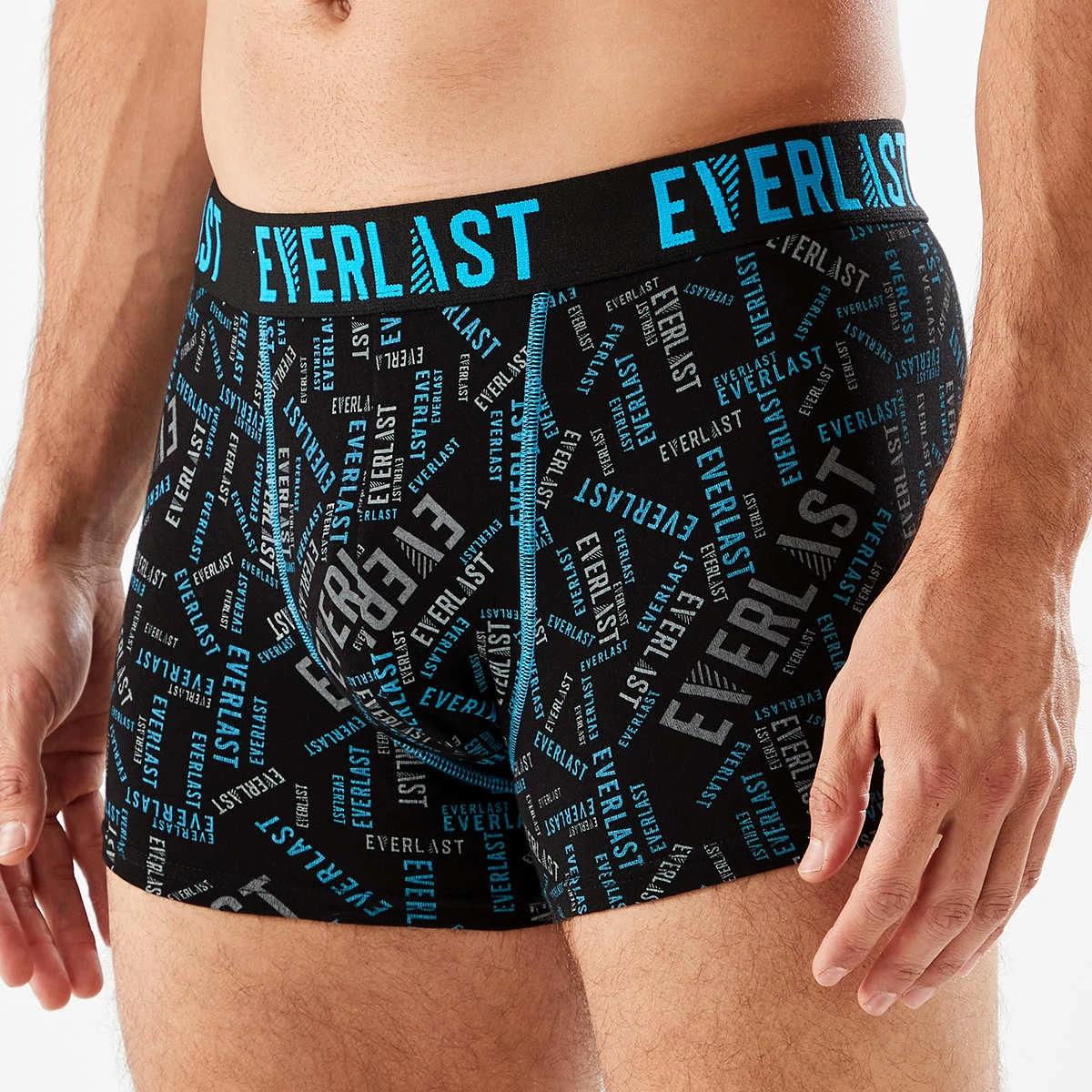 5 3 Pack Everlast Mens Workwear Trunks Print Logo, 5 of 7