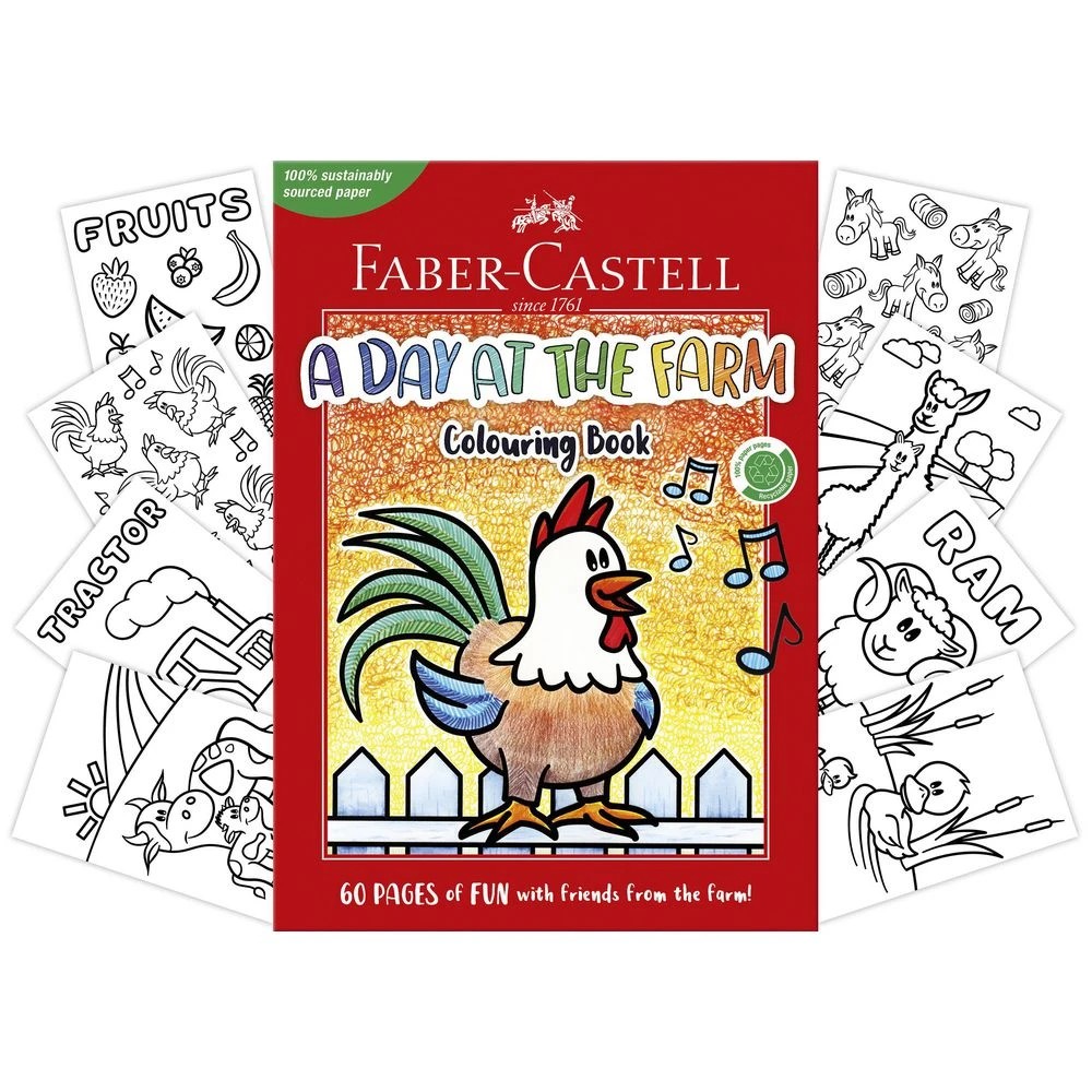 3 Faber-Castell At The Farm Colouring Book 60 Pages, 3 of 3