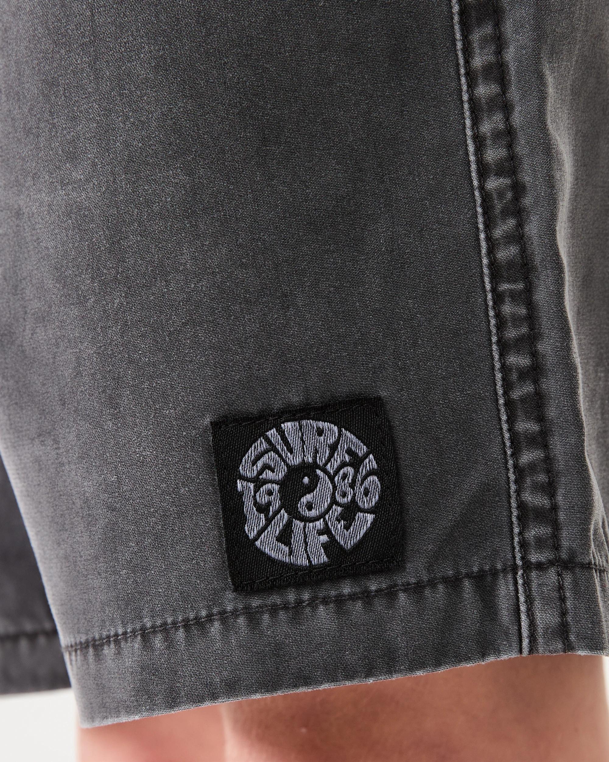 4 Washed Shorts Blk Washed, 4 of 6