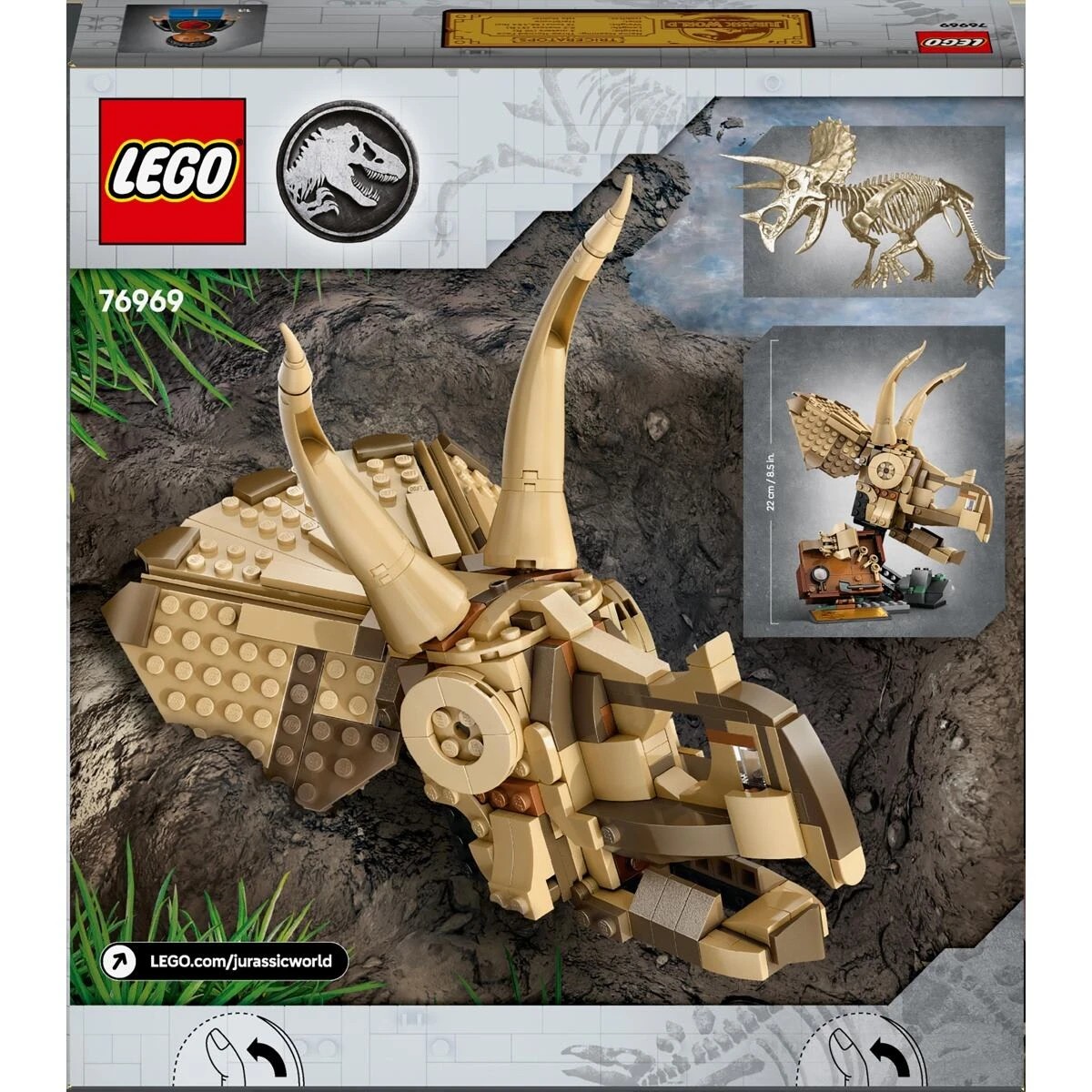 10 LEGO Jurassic World Dinosaur Fossils: Triceratops Skull 76969, 10 of 10