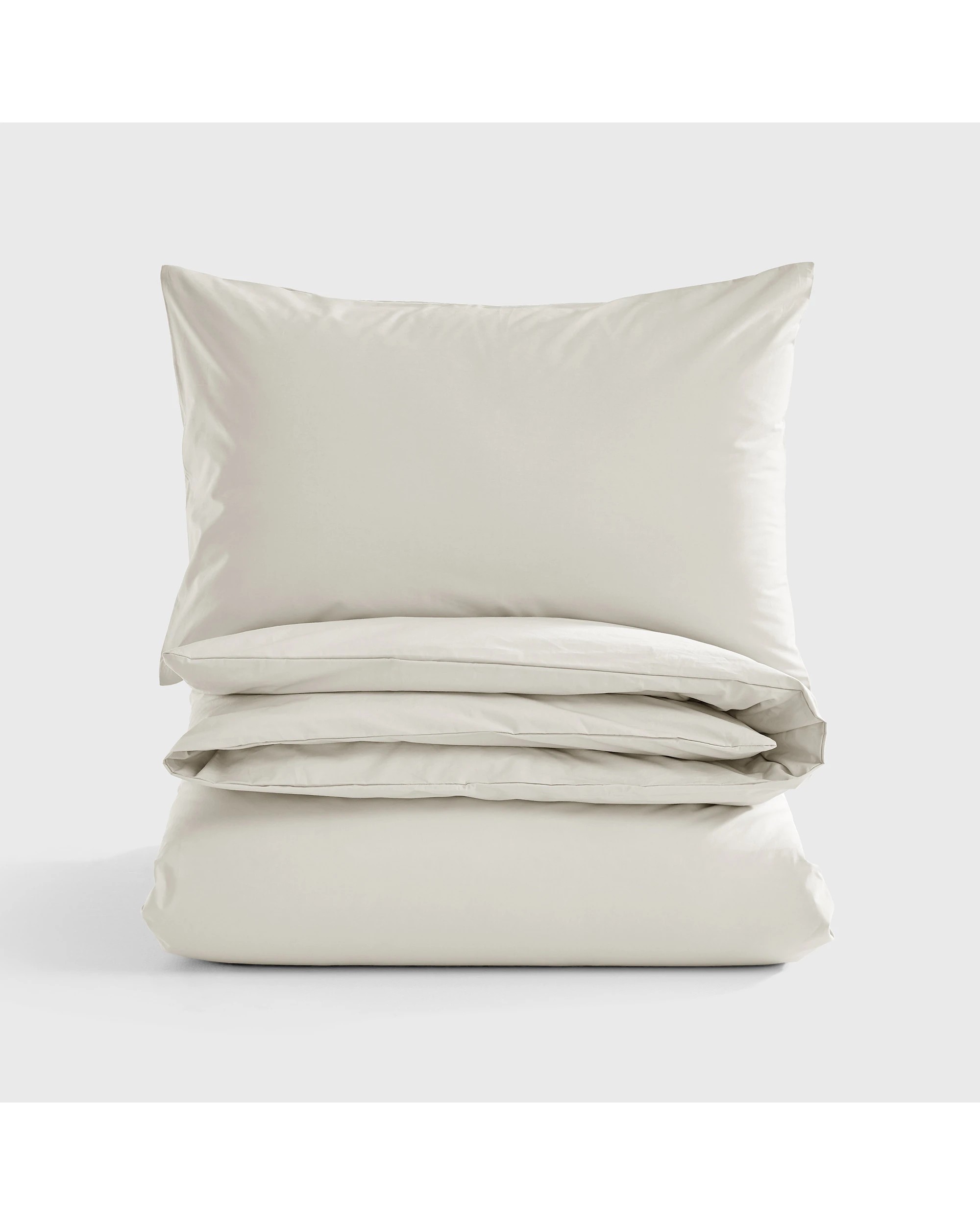 2 Dreamaker 300TC Cotton Percale Quilt Cover Set - Queen Bed - Oat, 2 of 6