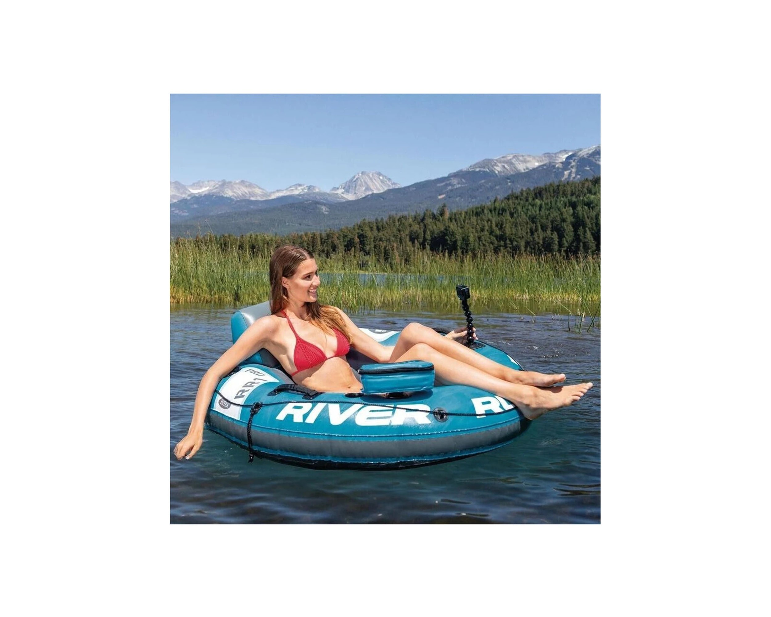 4 Intex River Run 1 Pro Inflatable Outdoor Water Tube Puncture Resistant - Multi, 4 of 9