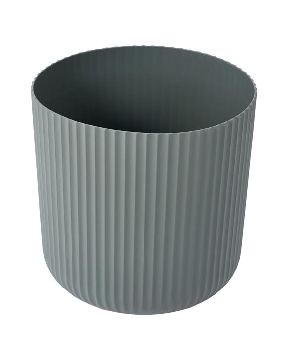38cm Linear Plastic Pot - Dark Grey