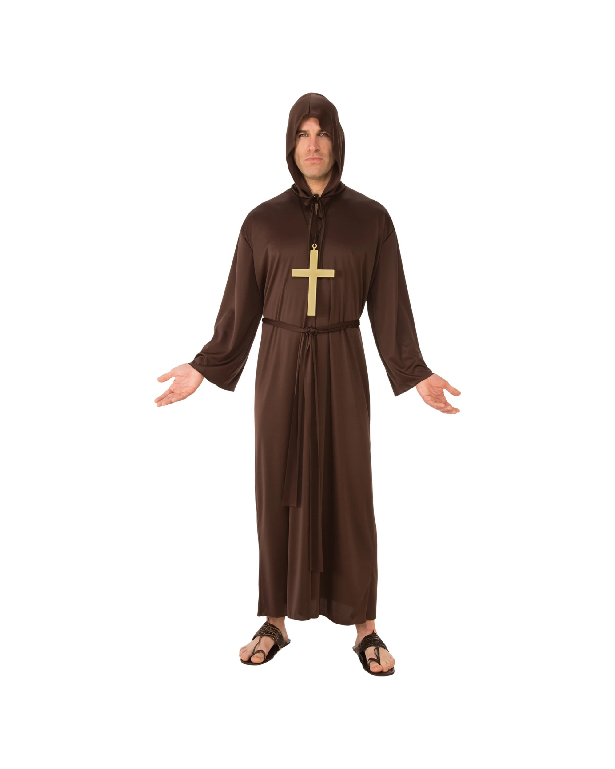1 Rubies Monk Opp Priest Adults Dress Up Costume Size L, 1 of 3