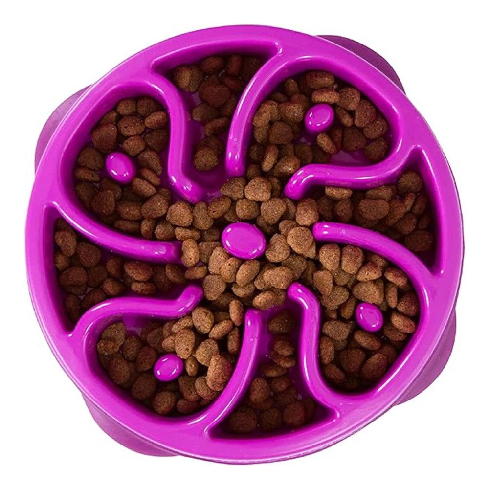 1 Outward Hound Fun Feeder Slo Bowl For Dogs - Purple 1 X Small, 1 of 1