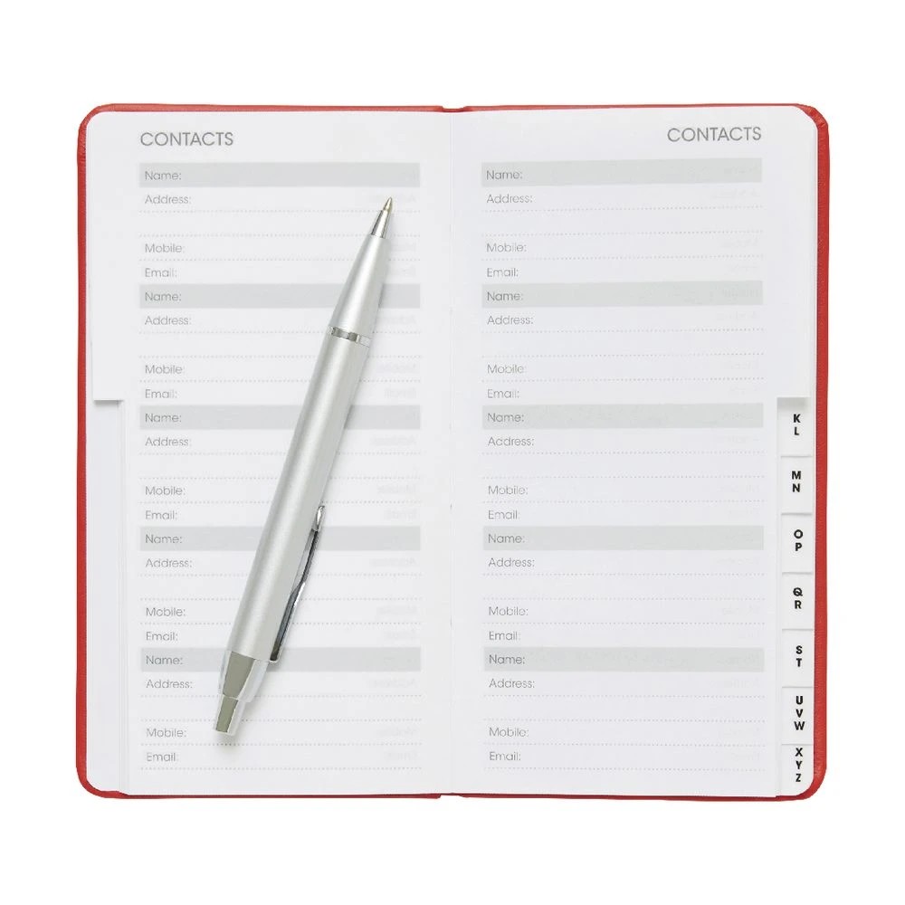 3 J.Burrows Slim Address Book Red, 3 of 3