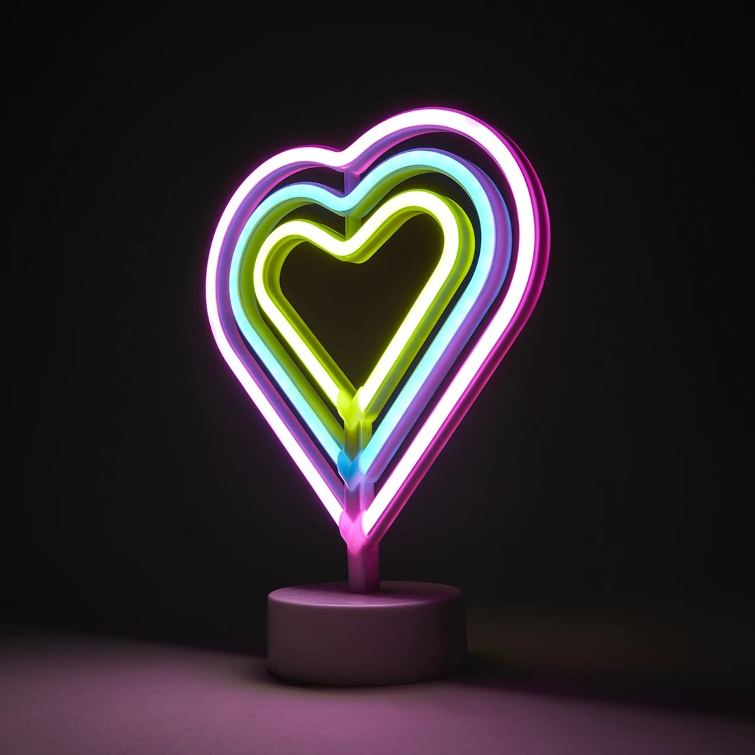 1 LED Heart Desk Lamp, 1 of 8