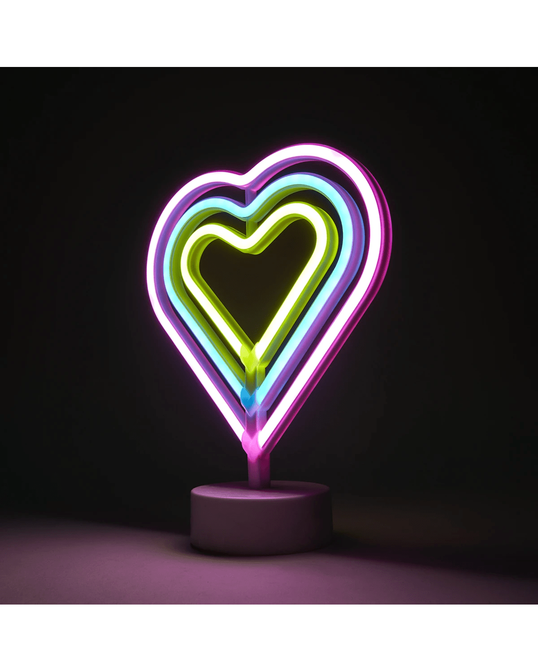 1 LED Heart Desk Lamp, 1 of 8