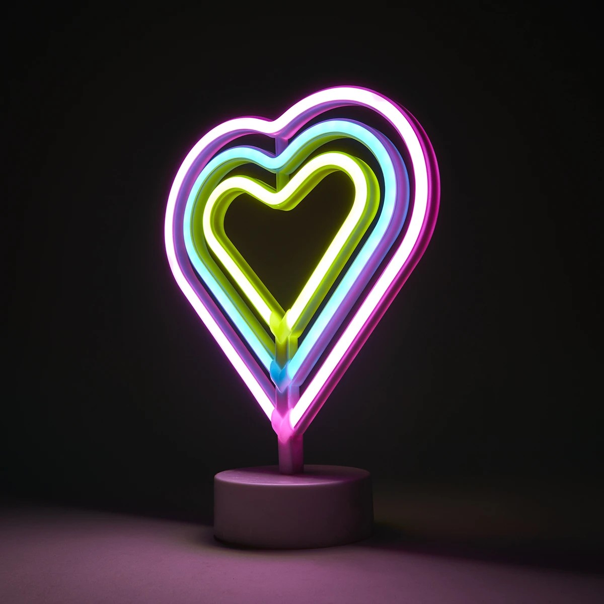 1 LED Heart Desk Lamp, 1 of 8