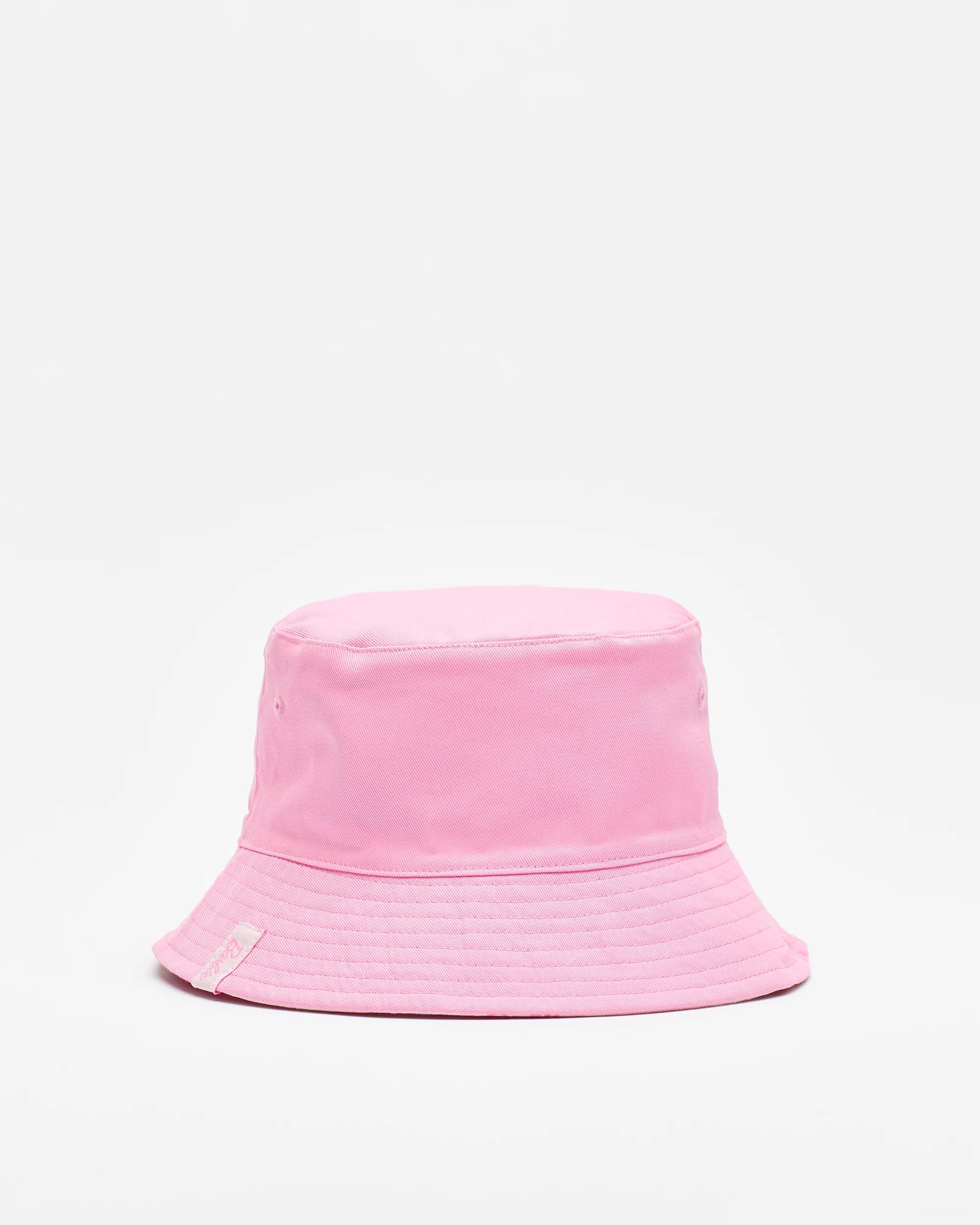 3 Kids Licensed Barbie Hearts Reversible Bucket Hat PINK, 3 of 3